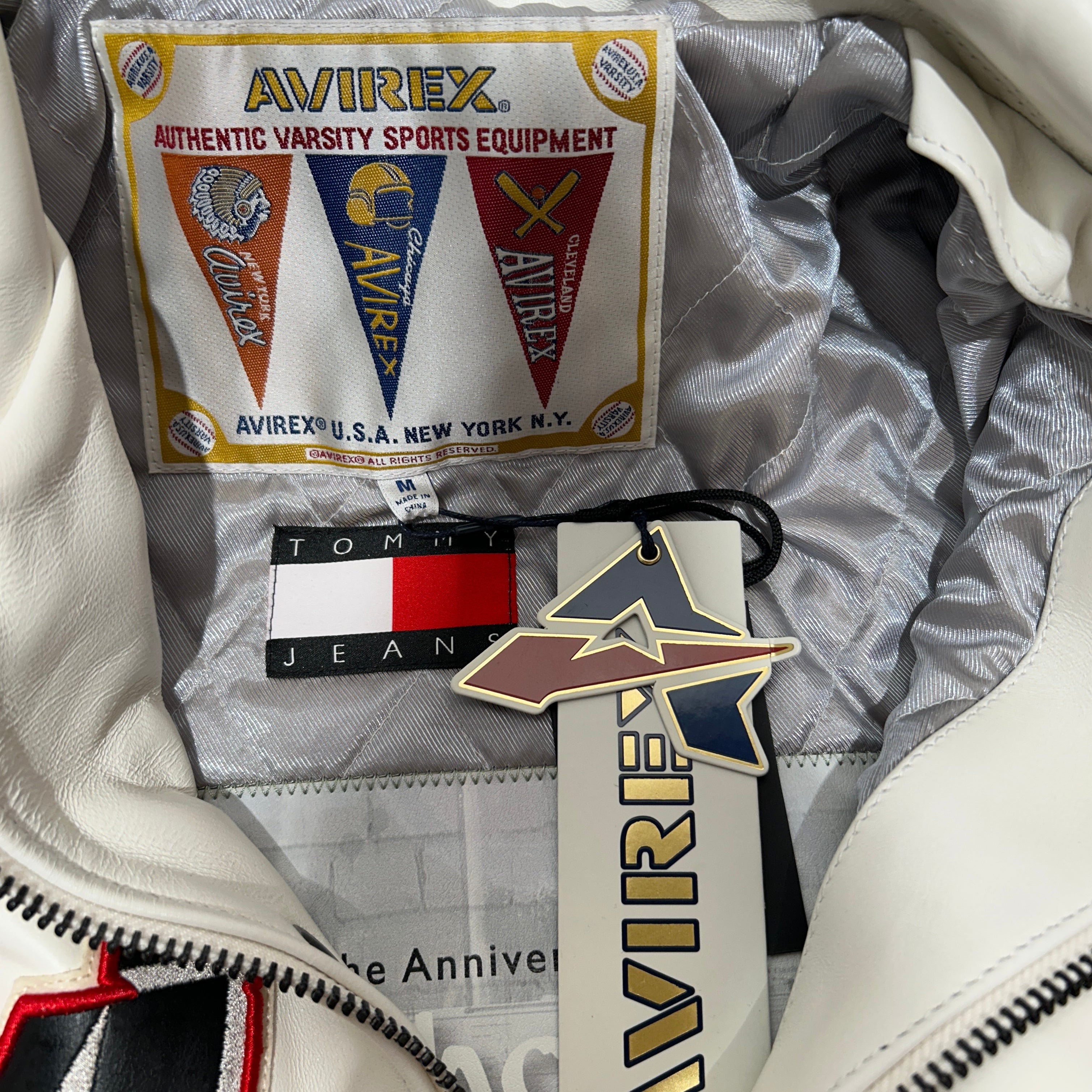 AVIREX/TOMMY JEANS/Leather Jkt/M/Leather/WHT/ view 3