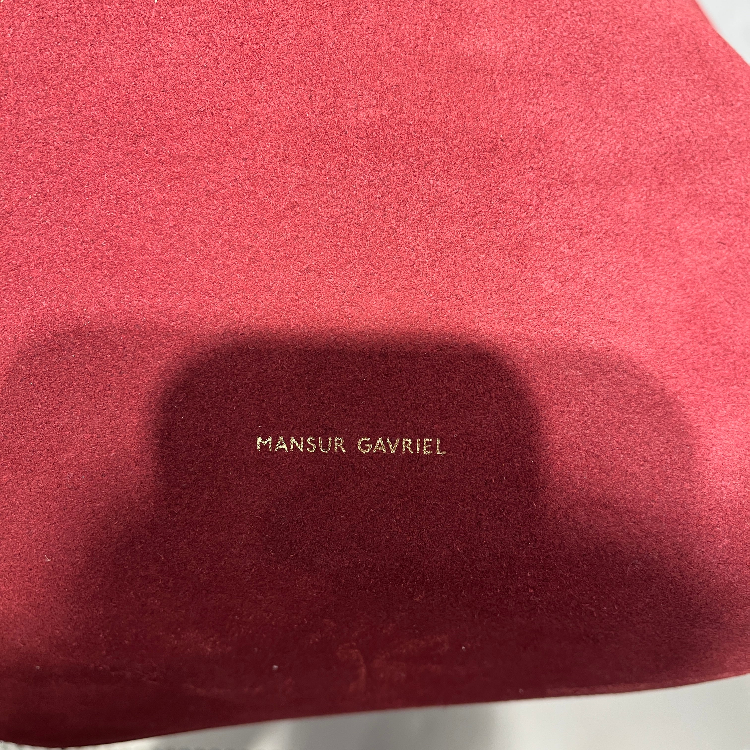 Mansur Gavriel/Tote Bag/Suede/GRY/drawstring suede bucket view 6
