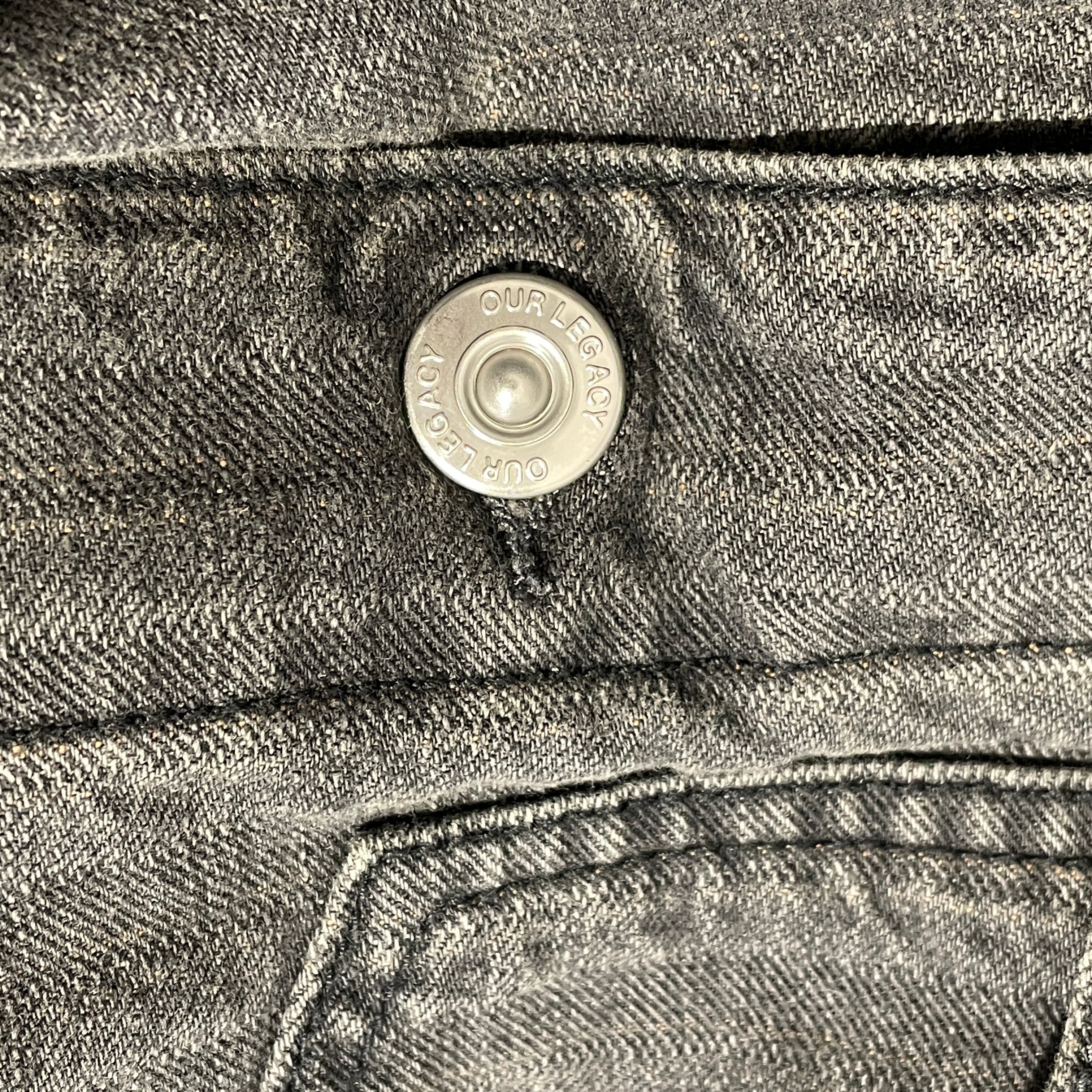 OUR LEGACY/Denim Jkt/46/Cotton/GRY/Stripe/Rebirth Cut Torino view 7