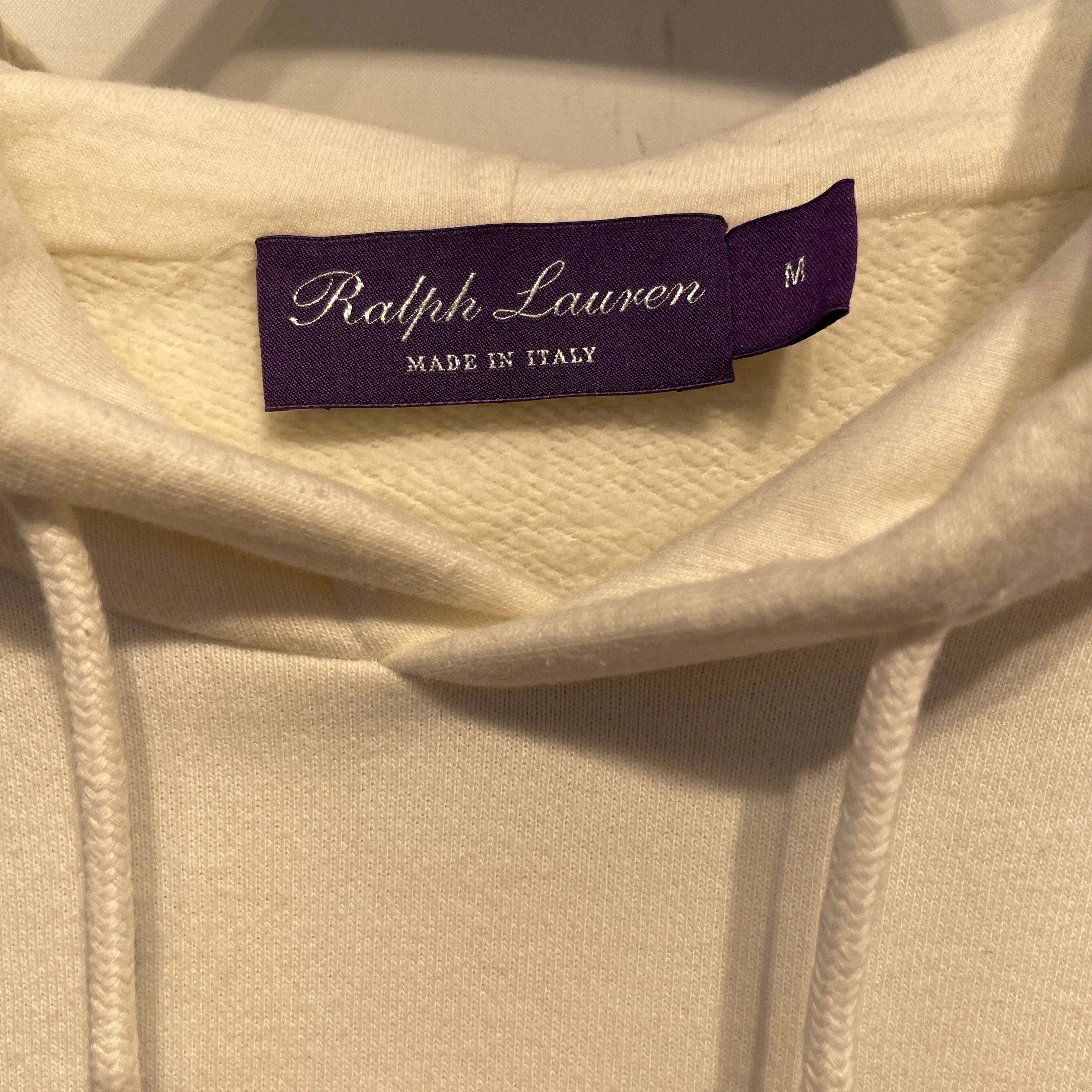 RALPH LAUREN/Hoodie/M/Cotton/CRM/ view 3