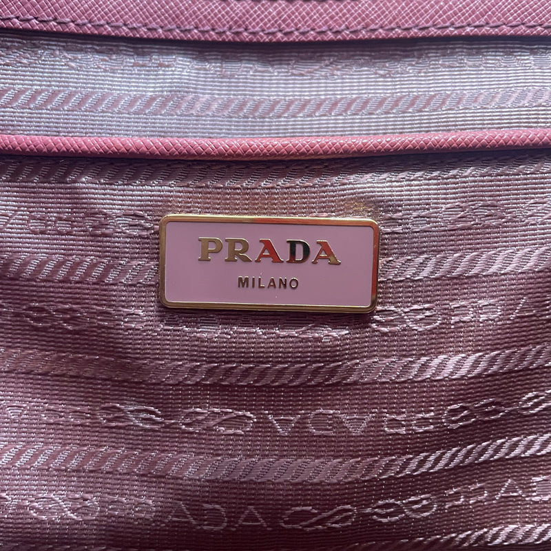 PRADA/Hand Bag/Leather/PNK/SAFFIANO EXECUTIVE TOTE