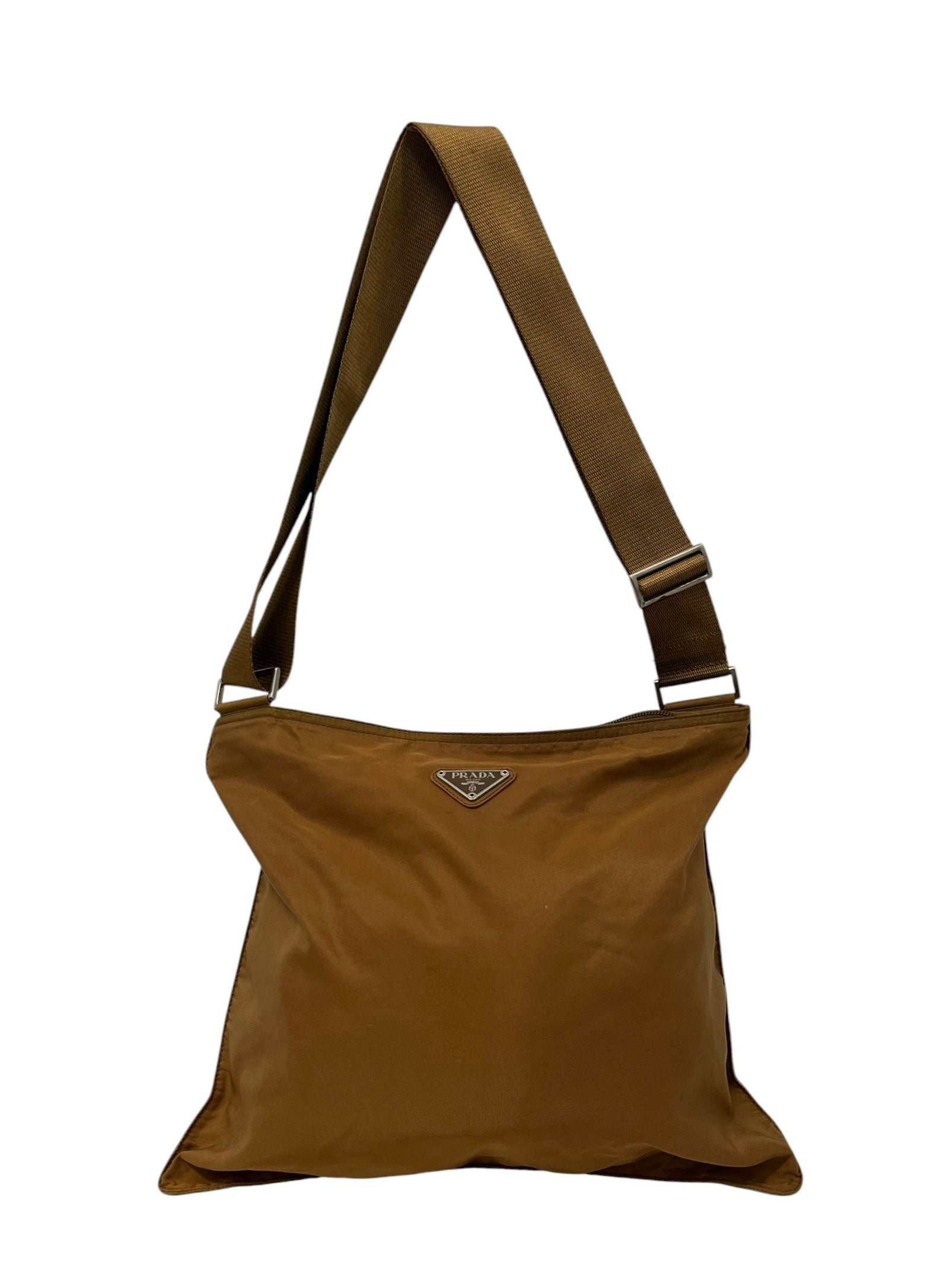 PRADA/Cross Body Bag/Nylon/GLD/SQUARE CROSS BODY view 1