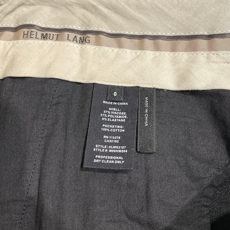 Helmut Lang/Bootcut Pants/0/BLK/Low-rise/