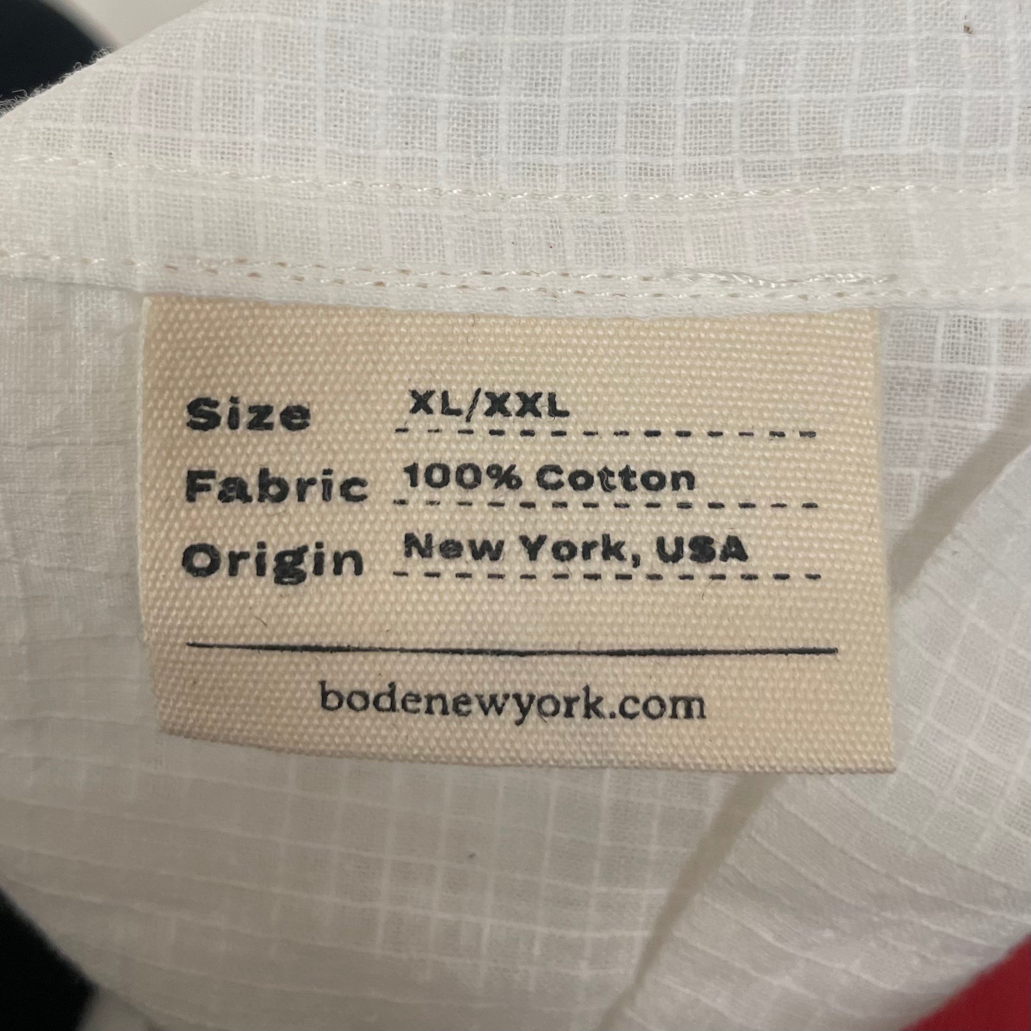 BODE/SS Shirt/XXL/Cotton/WHT/EGGSHELL MICRO CHECK view 4