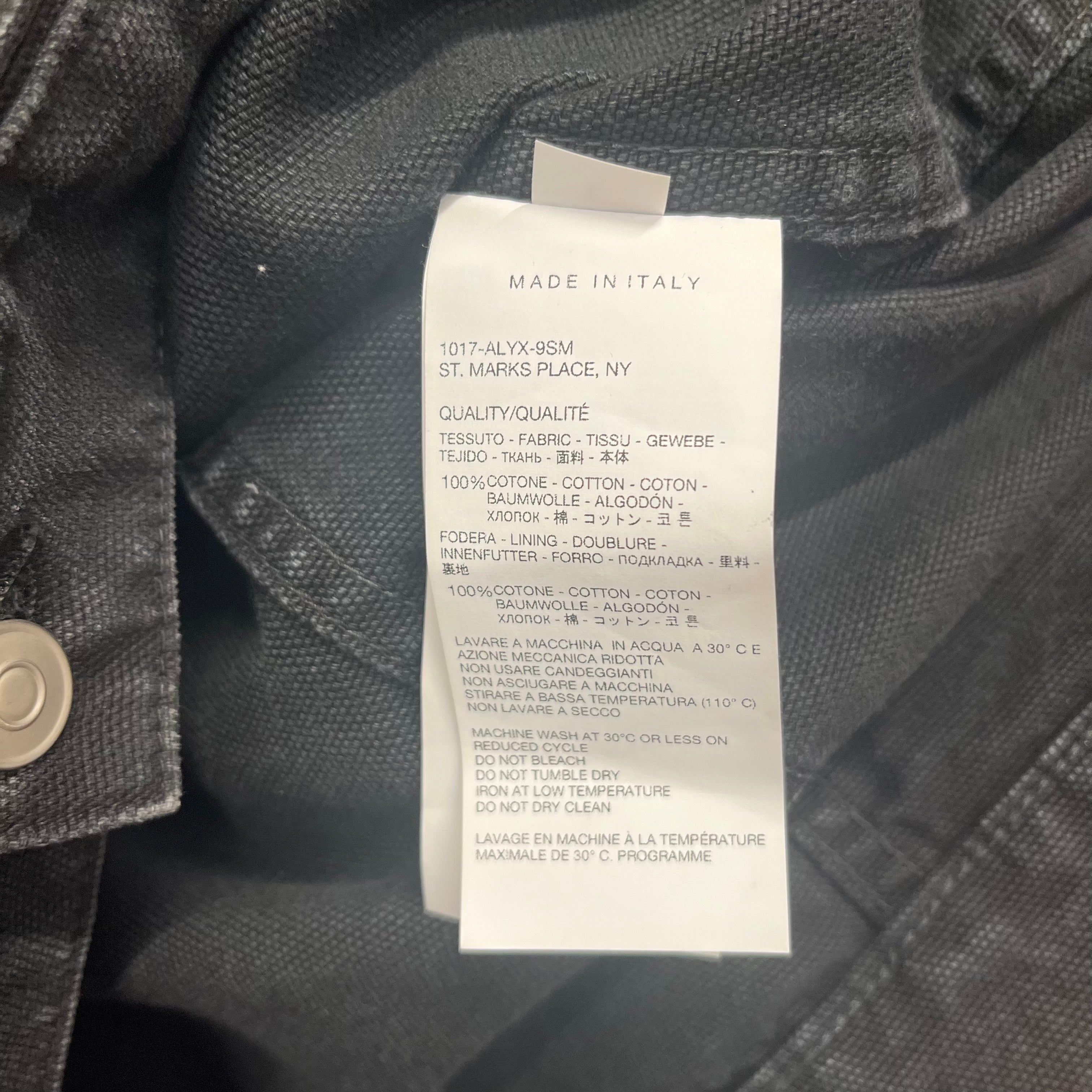 1017 ALYX 9SM(ALYX)/Denim Jkt/L/Cotton/GRY/BUCKLE view 4