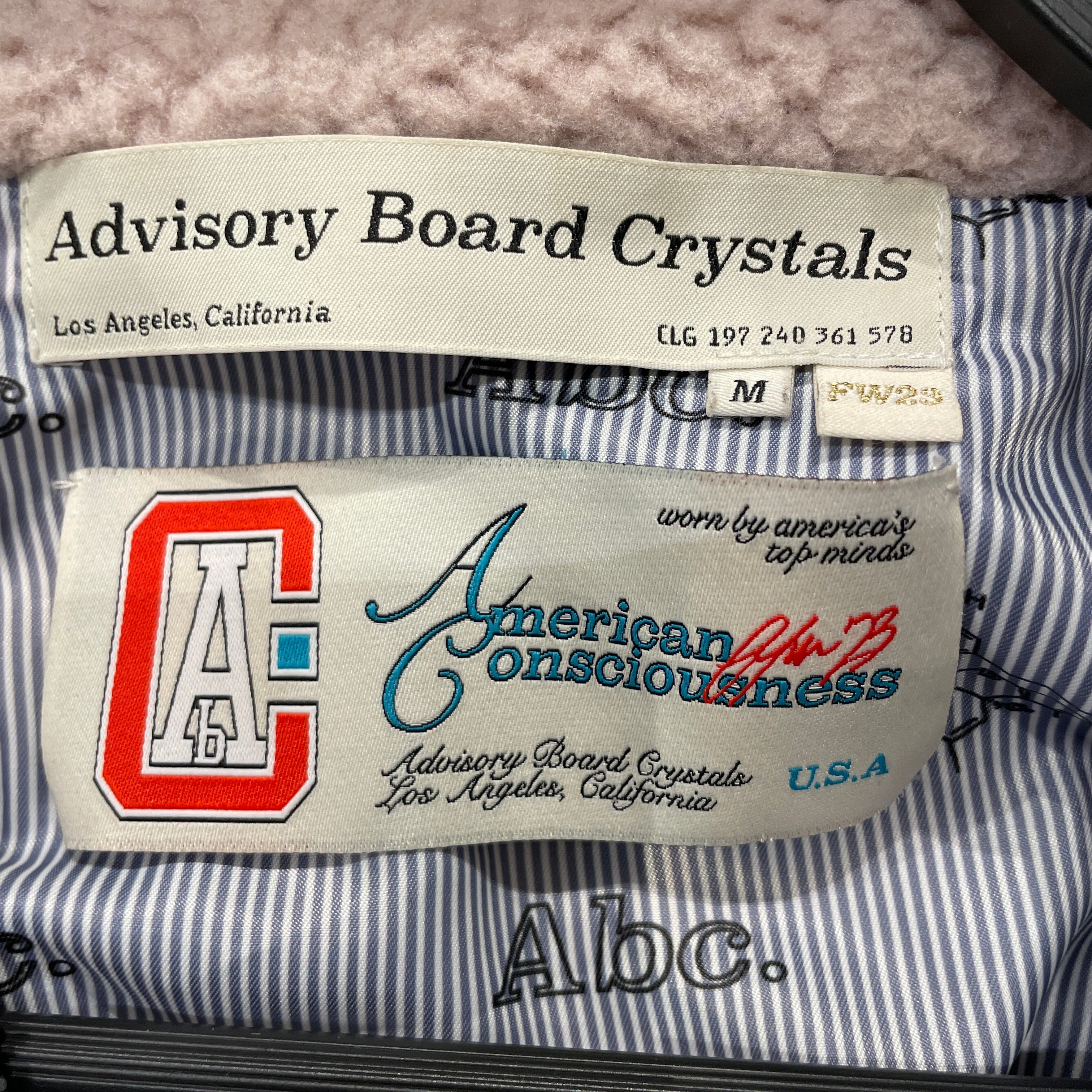 Advisory Board Crystals/Fleece Jkt/M/Polyester/PNK/FLOWER EMBROIDERY view 3
