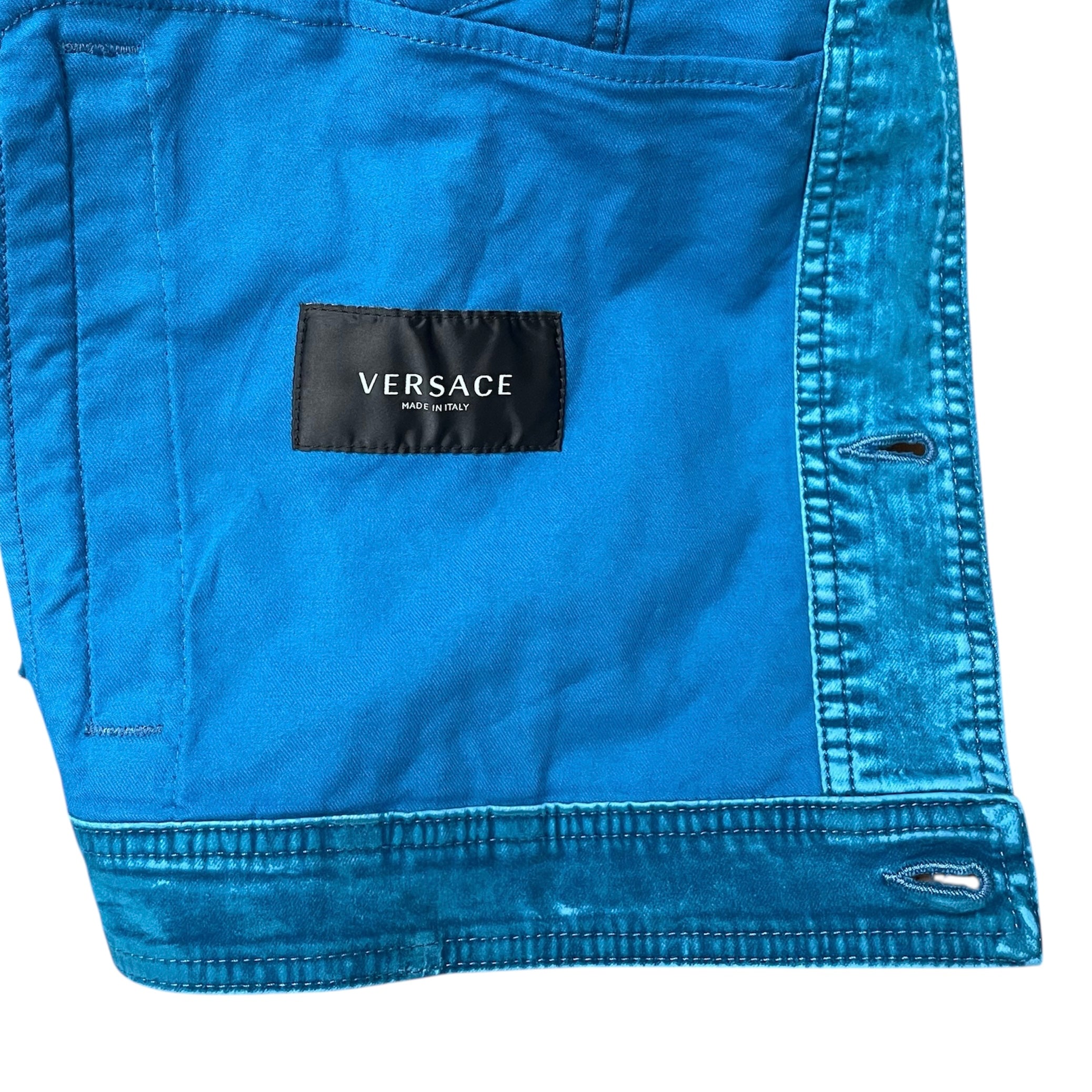 VERSACE/Denim Jkt/54/Velour/BLU/MEDUSA VELVET JACKET view 4
