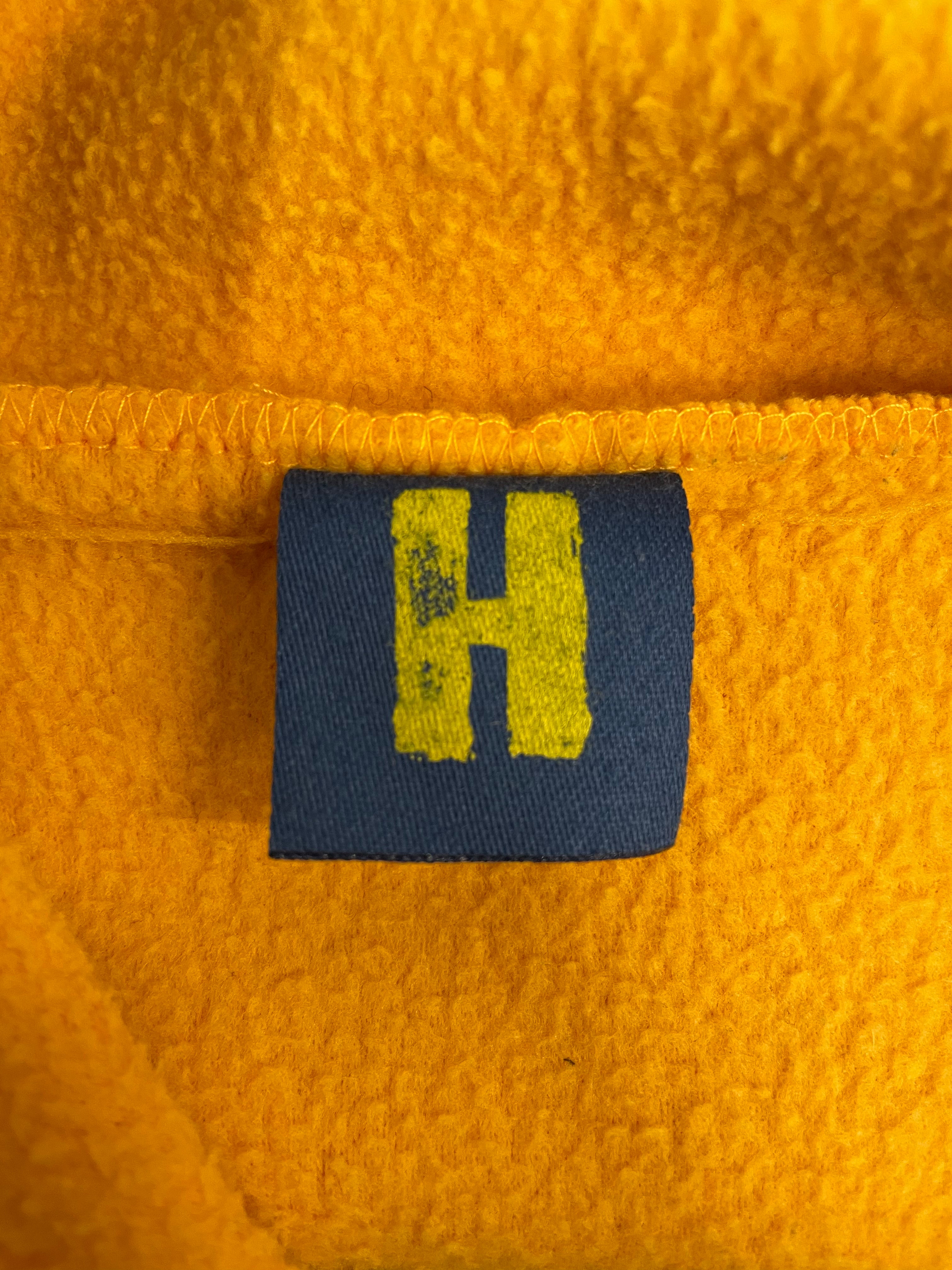 HYSTERIC GLAMOUR/Zip Up Hoodie/Cotton/YEL/FLEECE ZIP W BLUE ACCENTS view 3