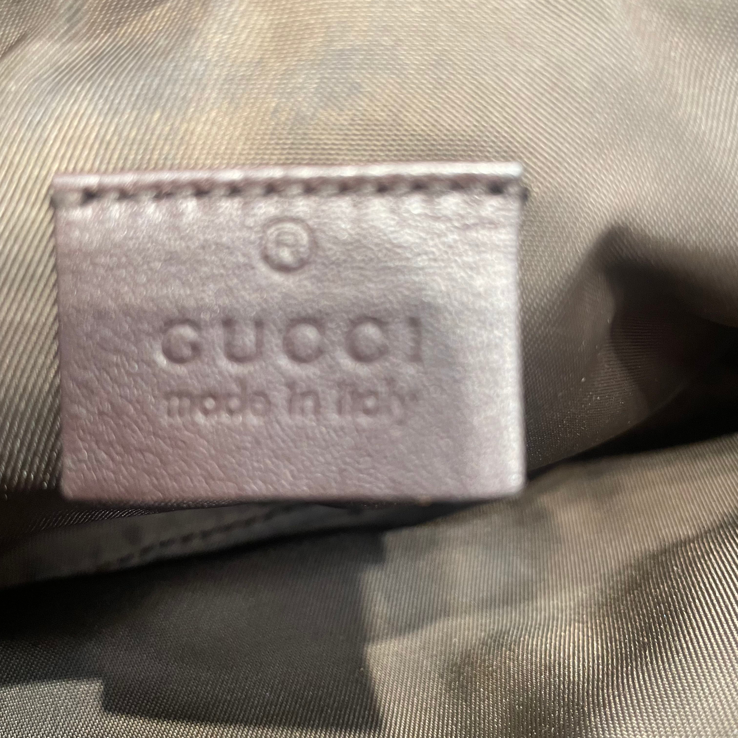 GUCCI/Bag/Leather/BRW/GUCCISSIMA WRISTLET view 6