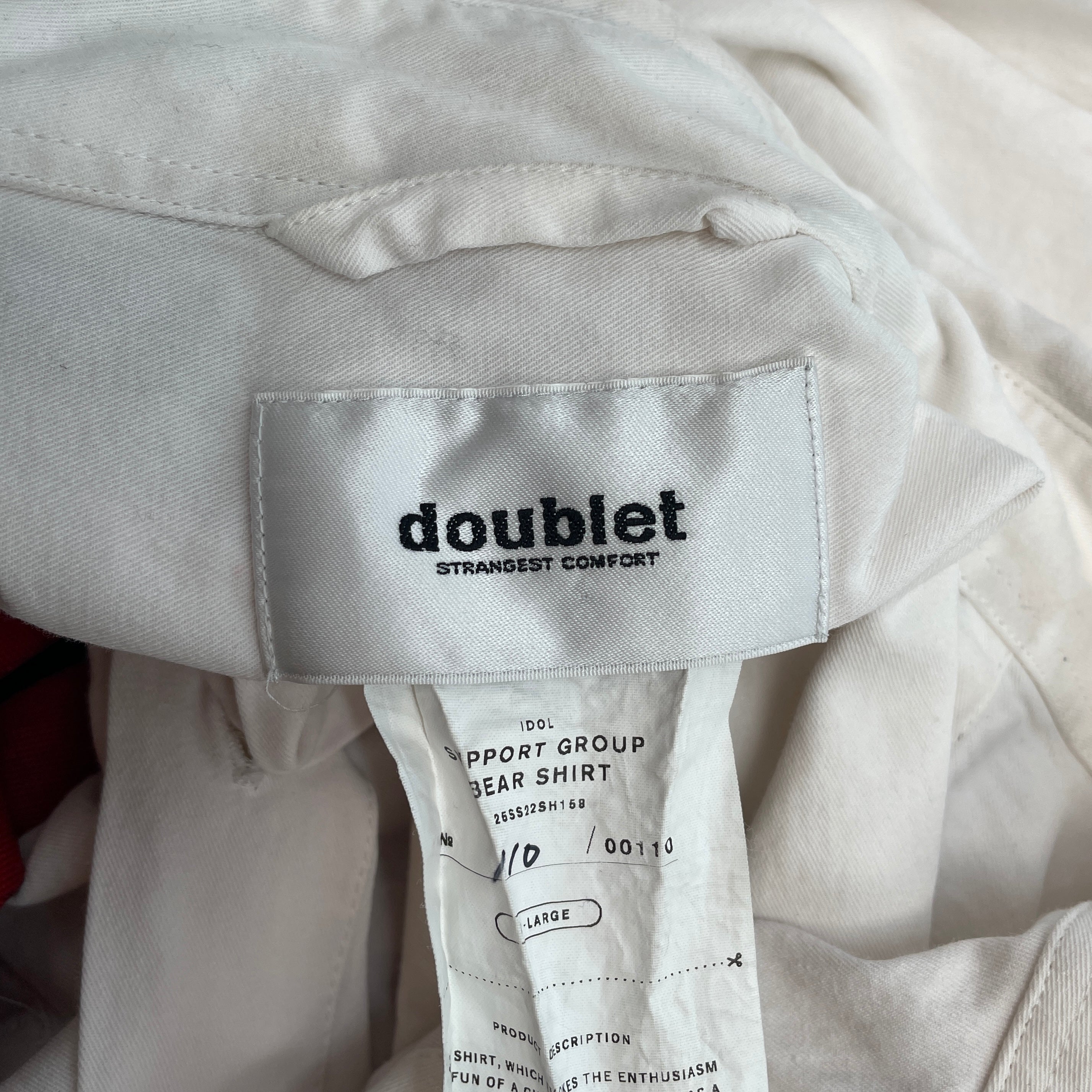 doublet/LS Shirt/XL/Cotton/WHT/TEDDY BEAR/110 view 3