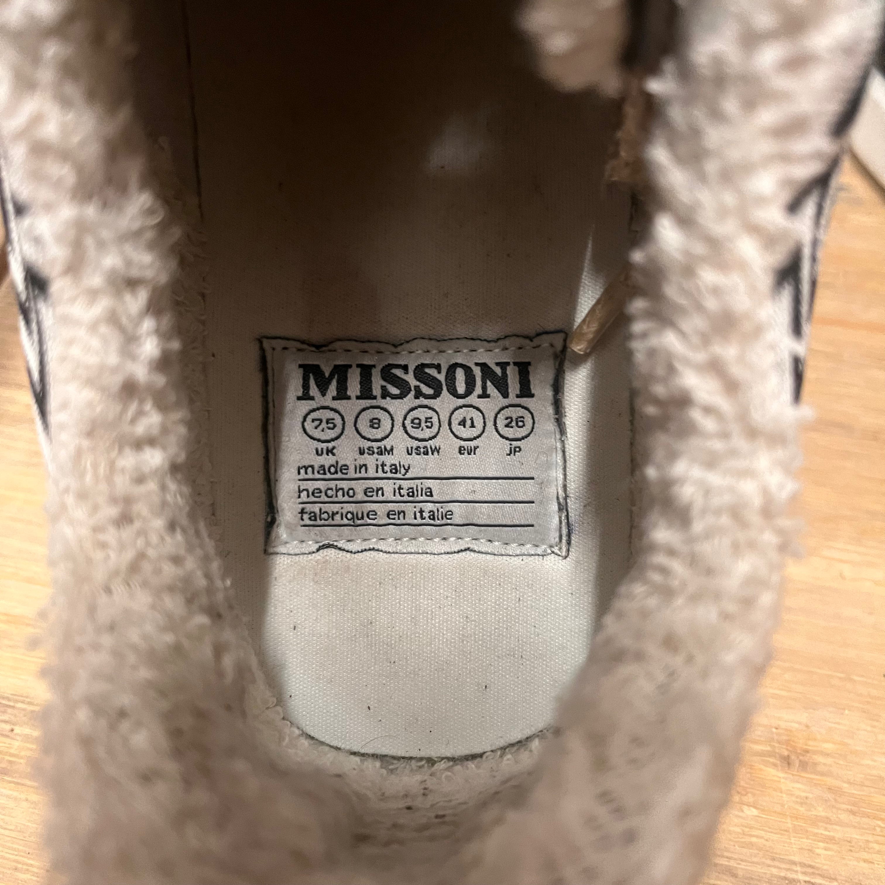 MISSONI/Low-Sneakers/US 8/Cotton/BLK/ view 3
