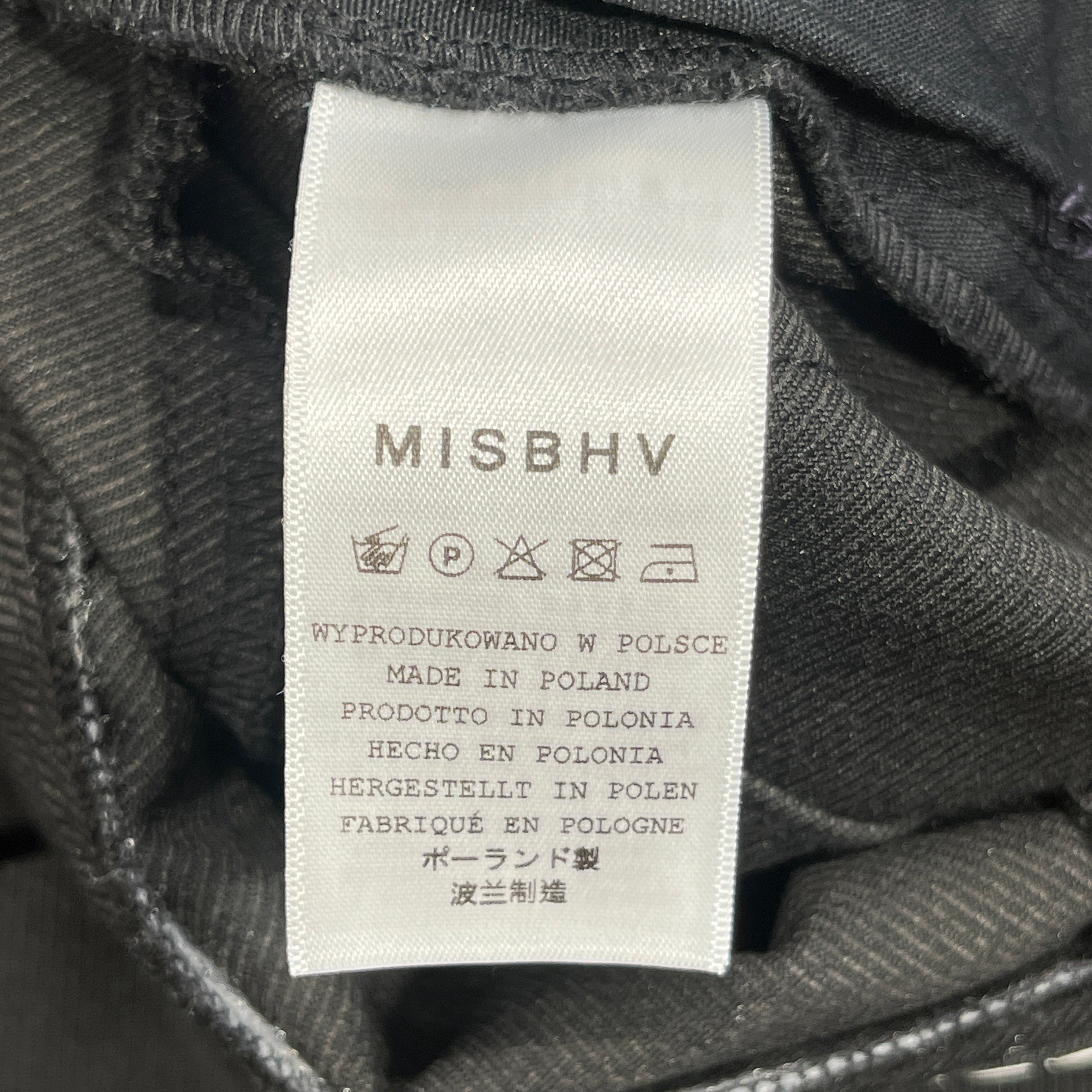 MISBHV/Pants/XS/Cotton/BLK/Black Moto Pant view 4