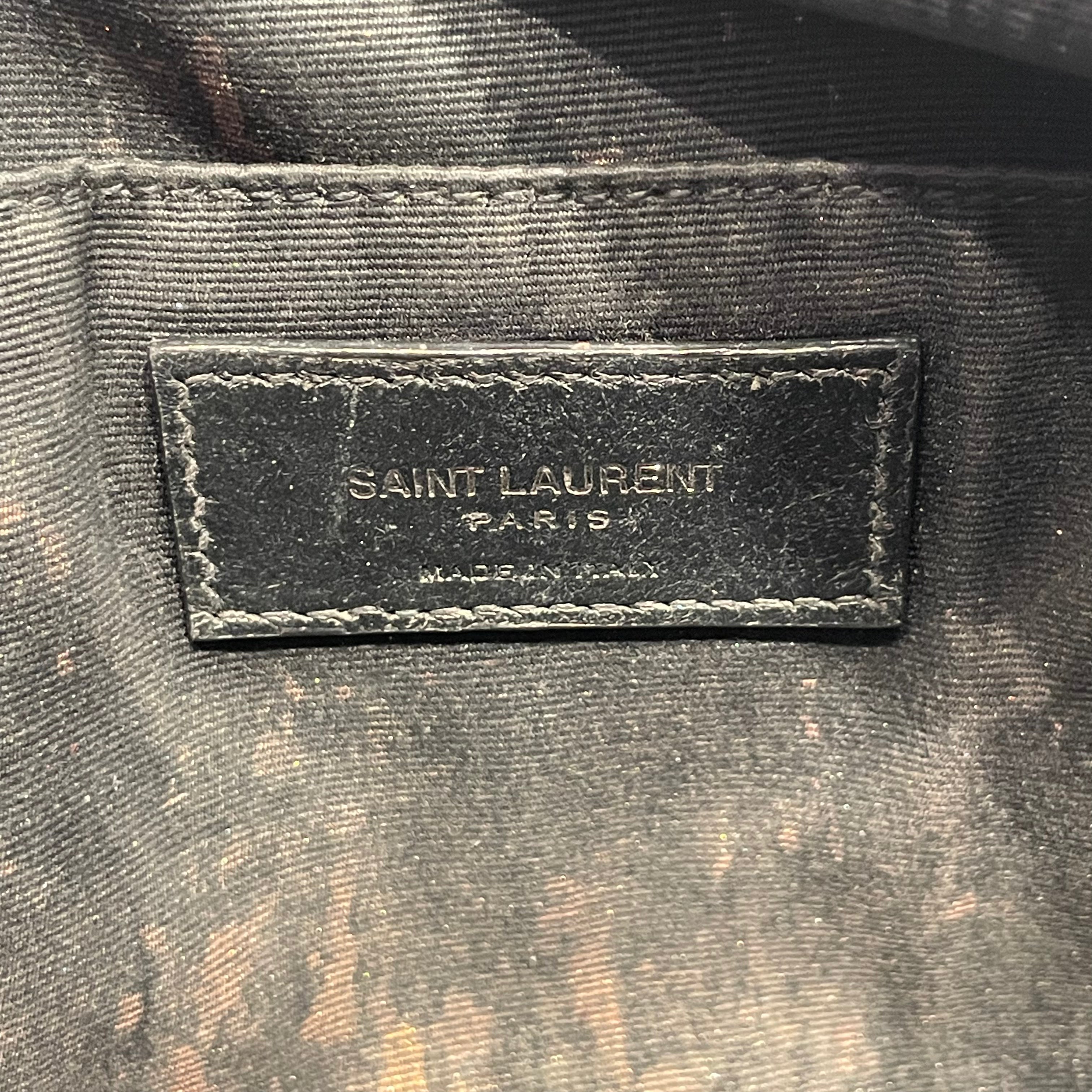YVES SAINT LAURENT/Cross Body Bag/Leather/BLK/YSL Camera bag view 5