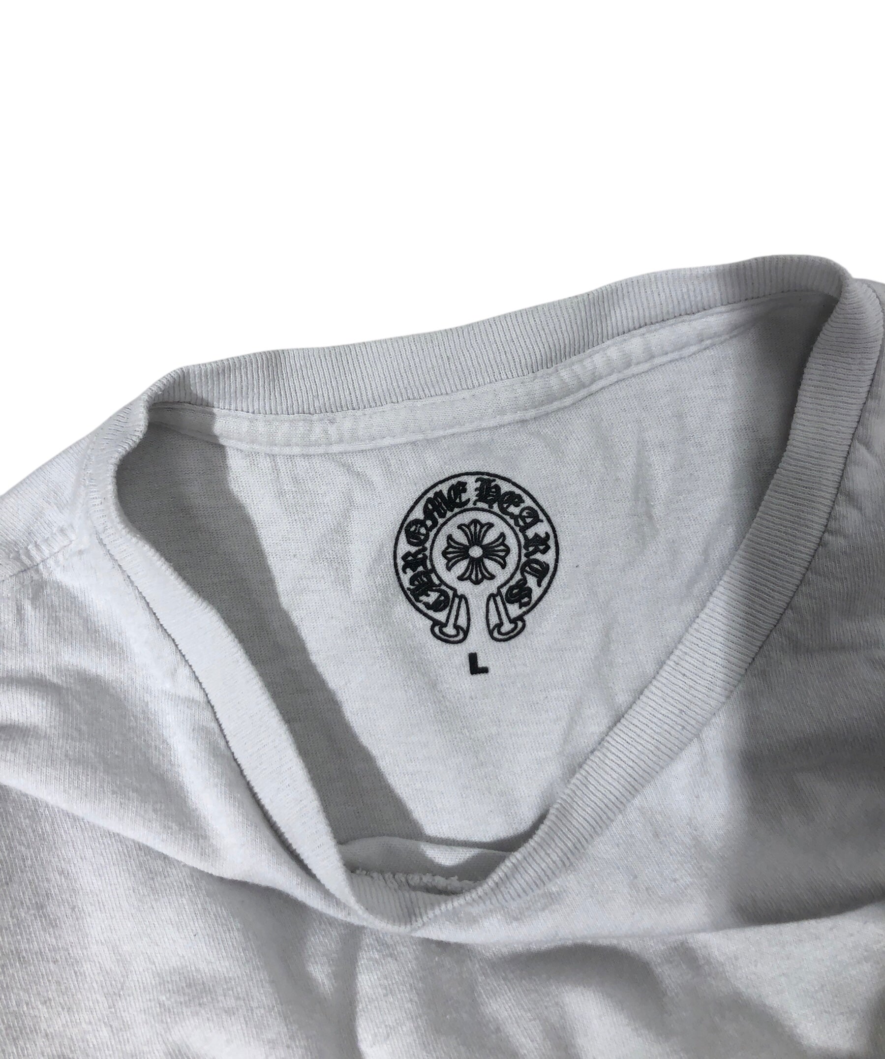 CHROME HEARTS/T-Shirt/L/Cotton/WHT/ view 3