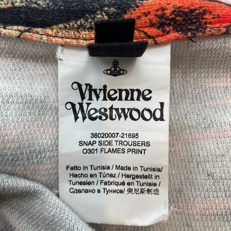 Vivienne Westwood/Pants/S/Cotton/ORN/All Over Print/SNAPS ON SIDES