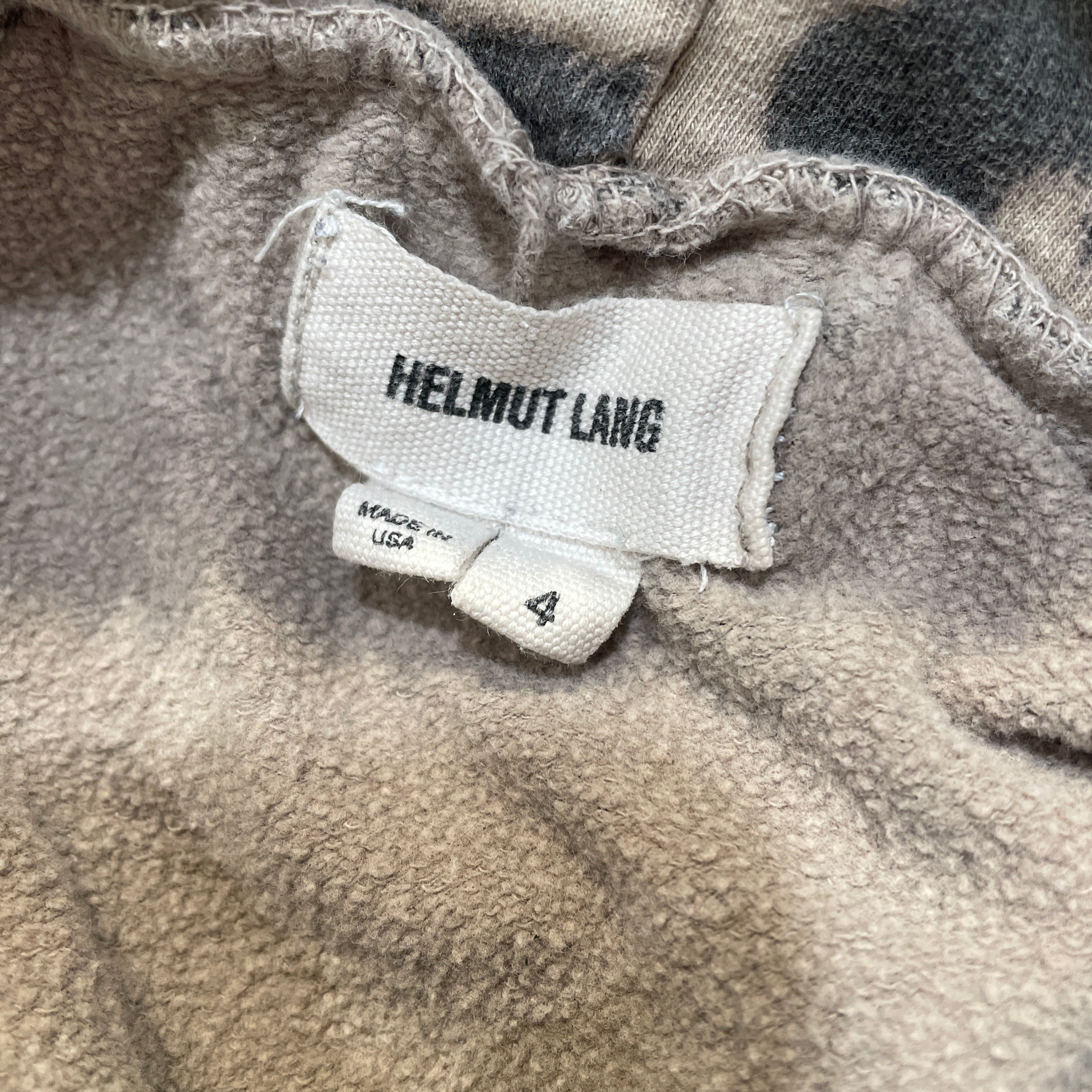 Helmut Lang/Hoodie/4/Leopard/Cotton/BEG/LEOPARD PRINT view 3