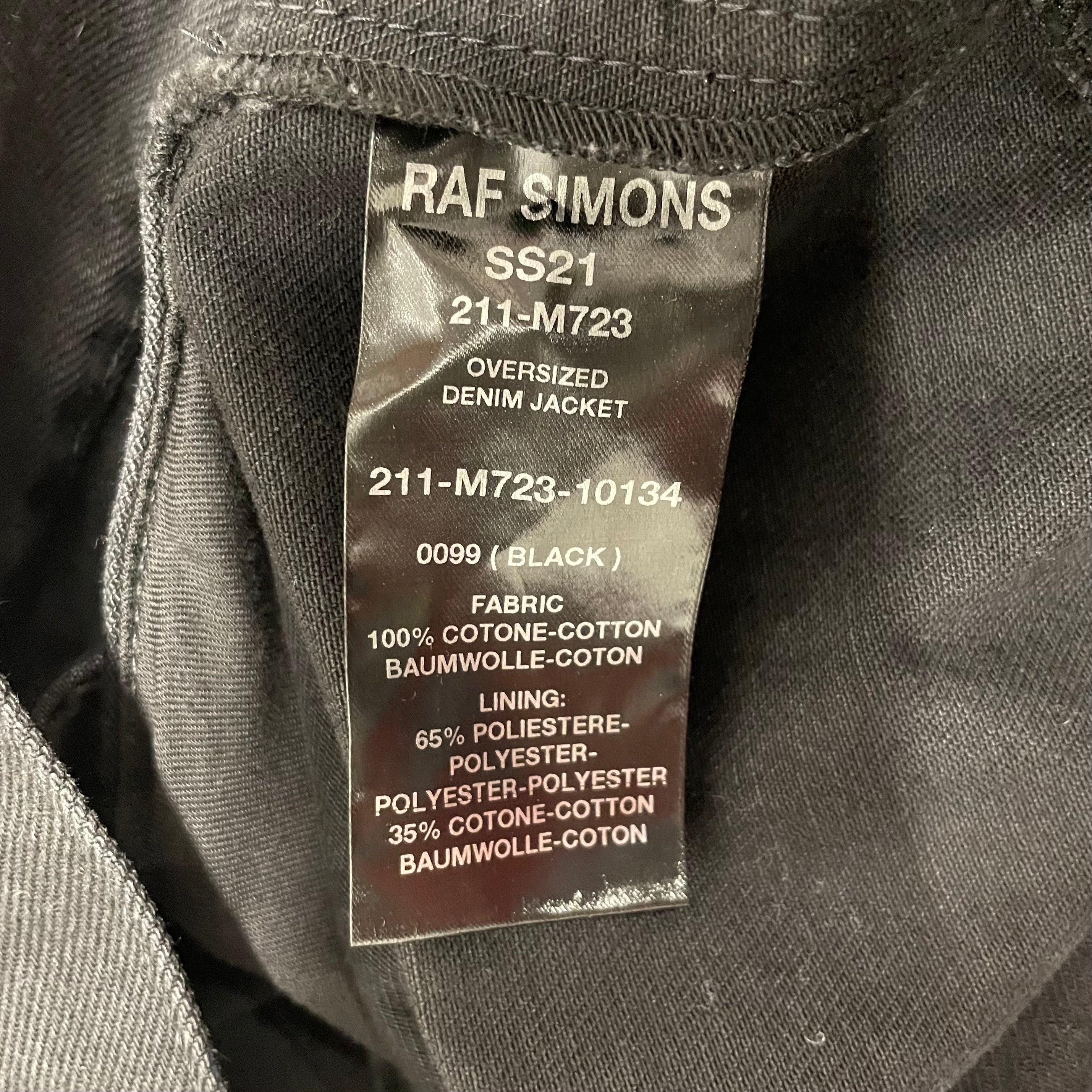 RAF SIMONS/Denim Jkt/S/Cotton/BLK/LIQUID DREAMS RAF view 8