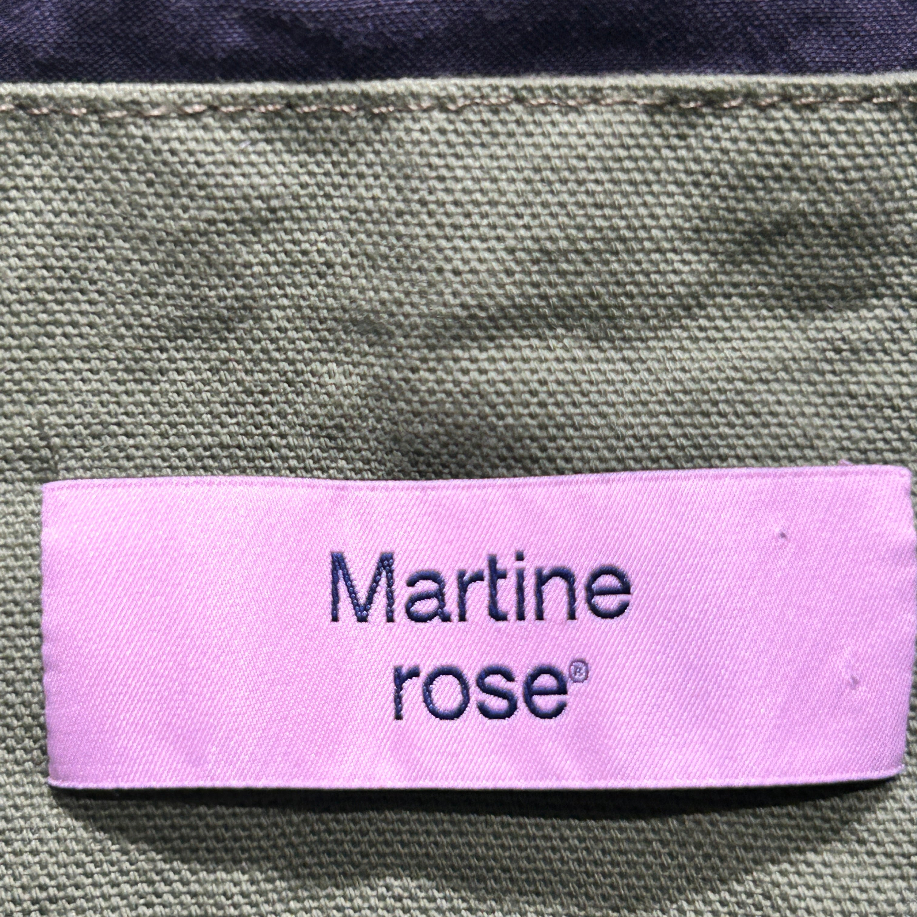 MARTINE ROSE/Blouson/L/Cotton/GRN/GRASS GREEN VELCRO JACKET view 3