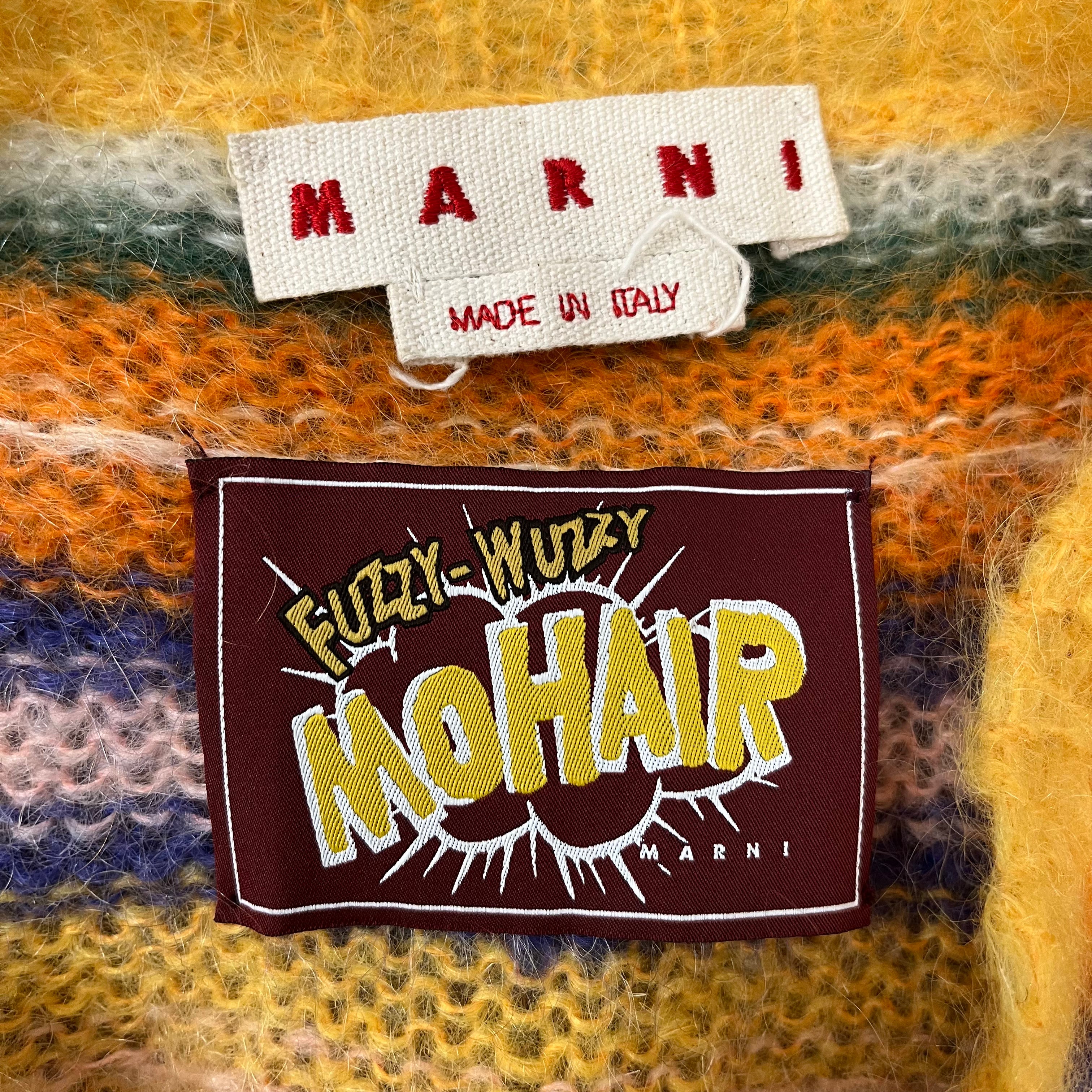 MARNI/Fleece Vest/40/Stripe/Wool/MLT/mohair view 3