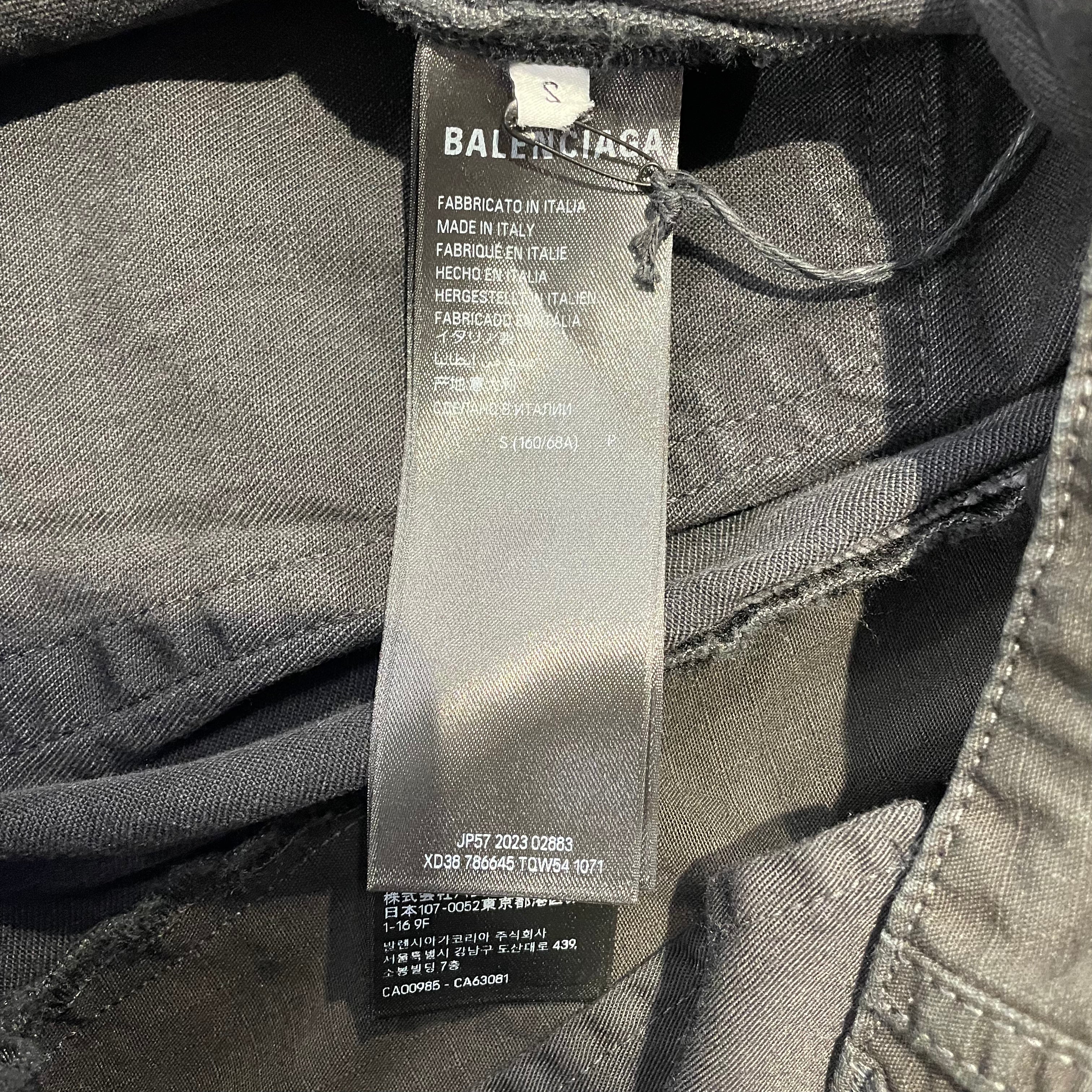 BALENCIAGA/Cargo Pants/S/Nylon/BLK/BALENCIAGA BAGGY CARGO PANTS view 4