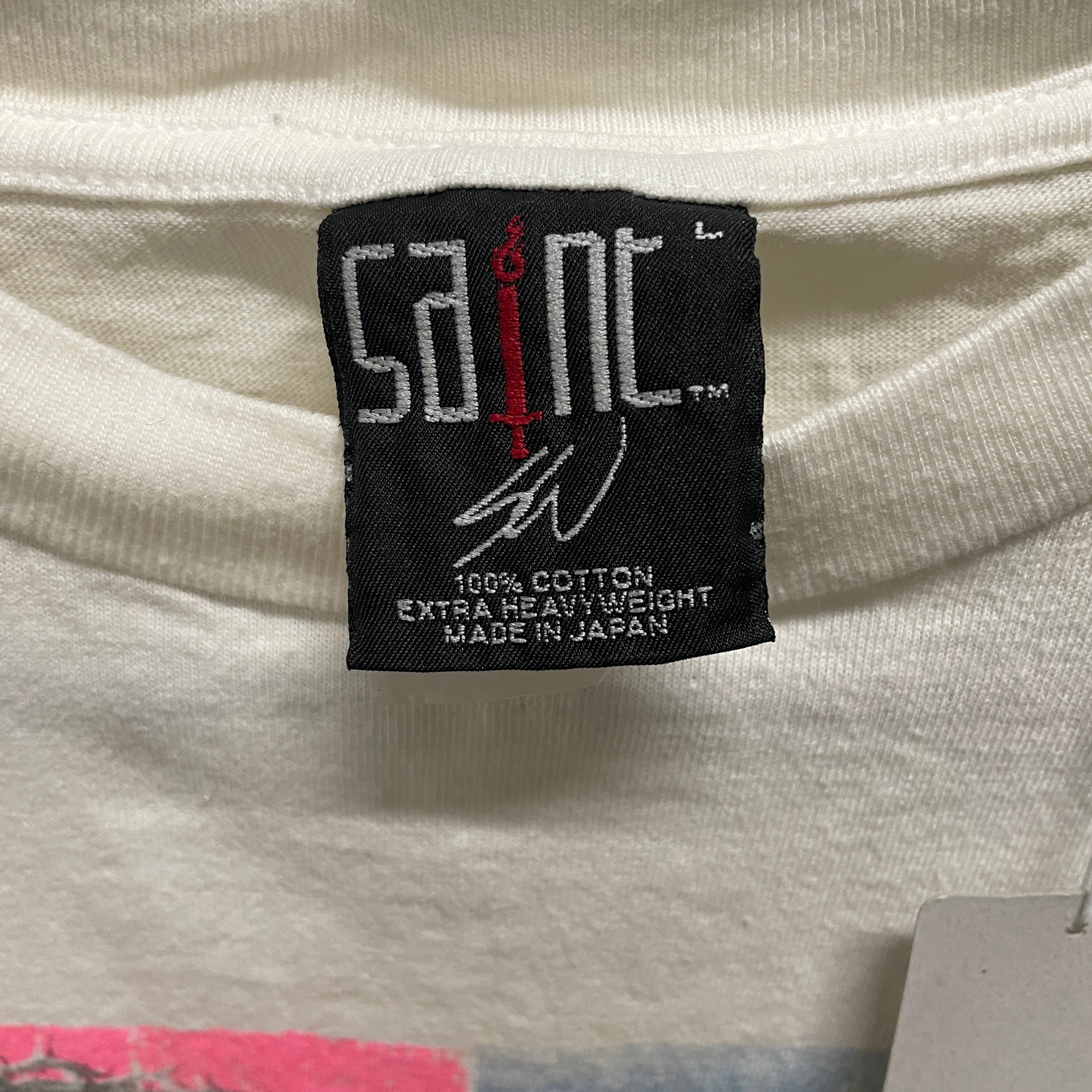 SAINT MICHAEL/T-Shirt/L/Cotton/WHT/Big Damage Destination Jesus view 3