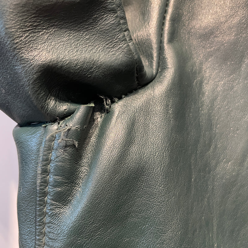 Vintage/Leather Jkt/Leather/GRN/SASKATCHEWAN