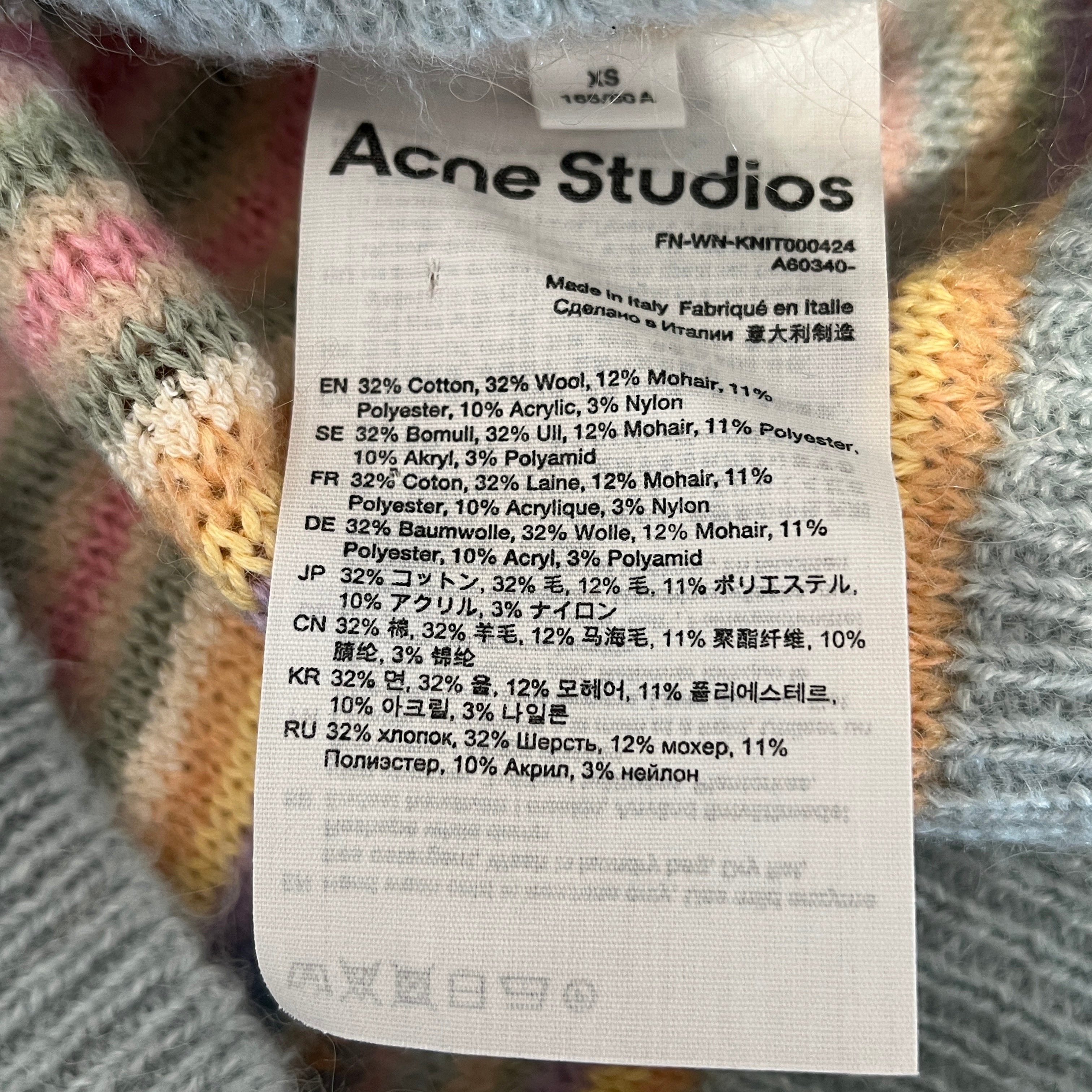 Acne Studios/Sweater/XS/Stripe/MLT/KAWRA STRIPED WOOL-BLEND view 4
