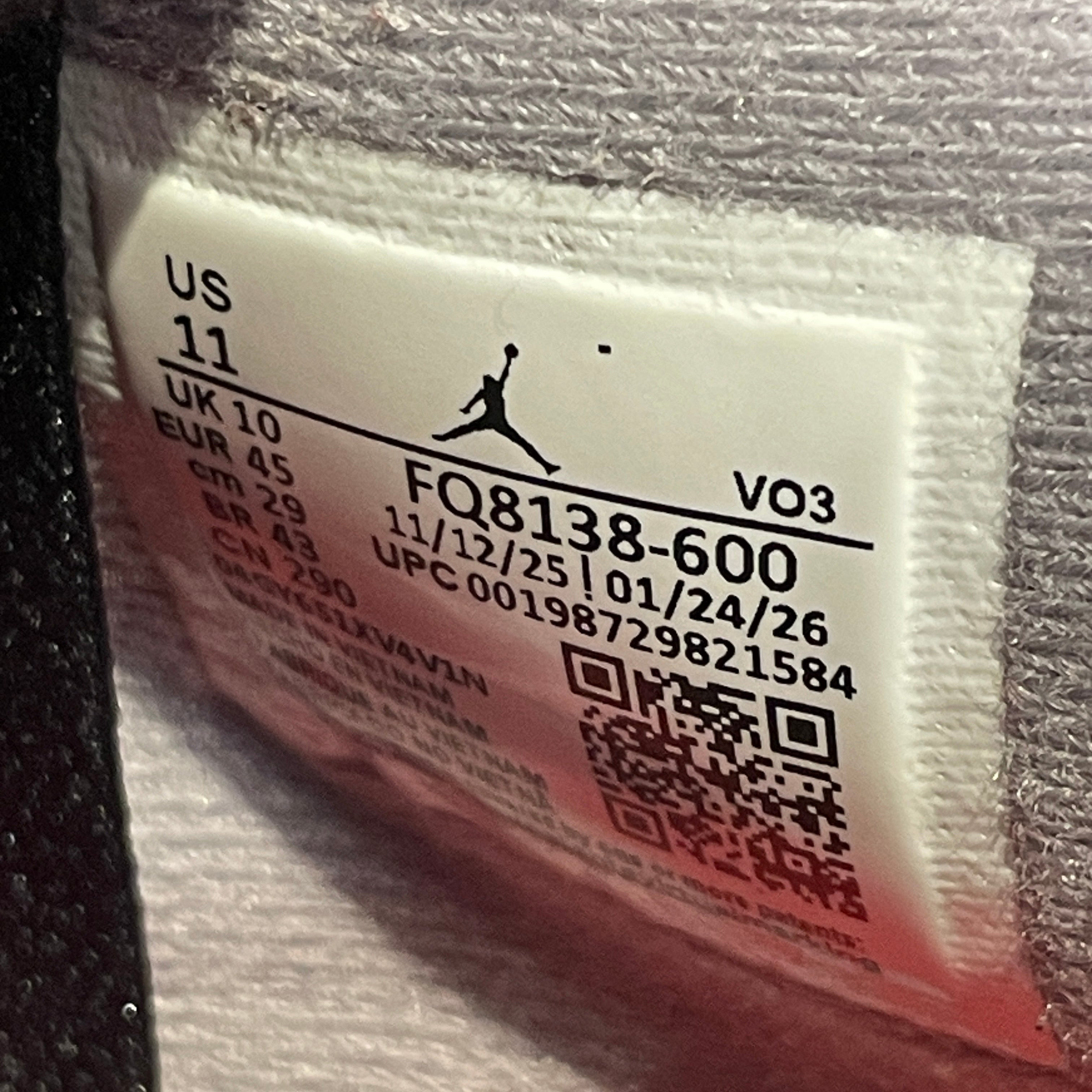 JORDAN BRAND/Hi-Sneakers/US 11/Leather/RED/4 Retro Toro Bravo view 3