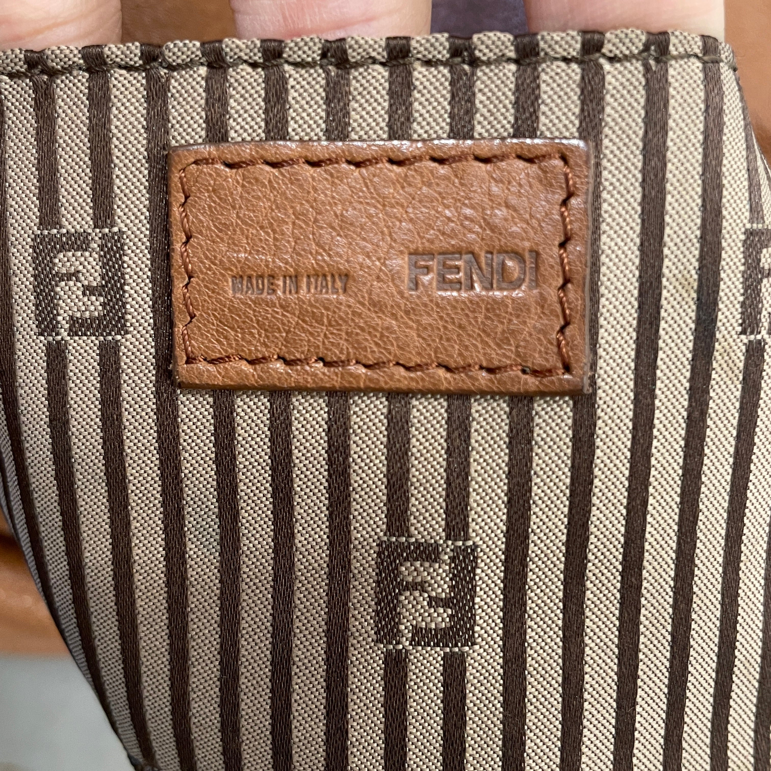 FENDI/Bag/Leather/BRW/FENDISTA POCHETTE CHAIN STRAP view 3