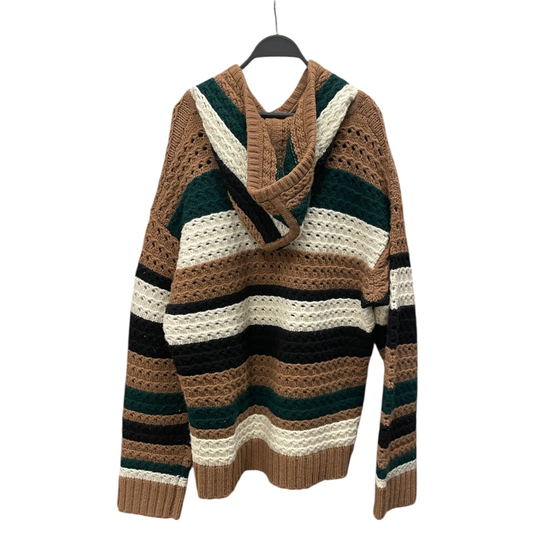 NAHMIAS/Hoodie/XXL/Cotton/BRW/CROCHET KNIT PULLOVER view 2