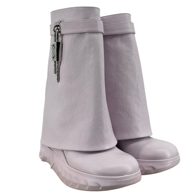 GIVENCHY/Ankle Boots/EU 39/Leather/PPL/SHARK BOOTS