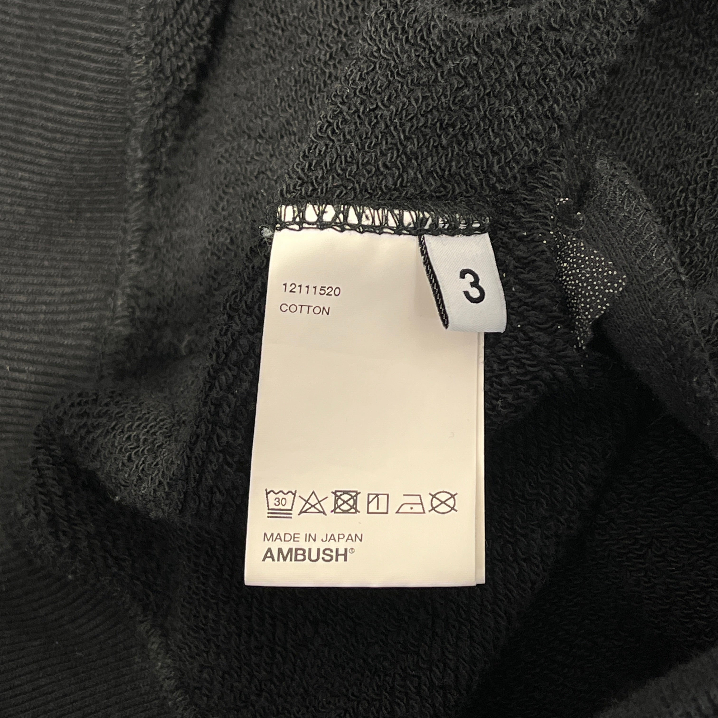 AMBUSH/Hoodie/3/Cotton/BLK/Pullover/MULTI-CORD STRING view 4