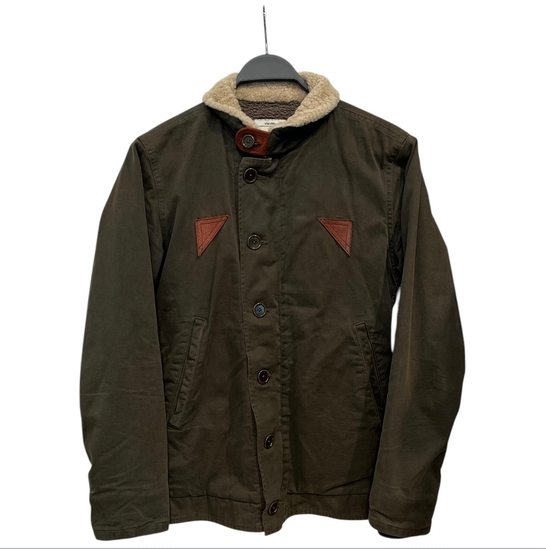 visvim/Deck Jkt/S/Cotton/GRN/Fur Collar view 1