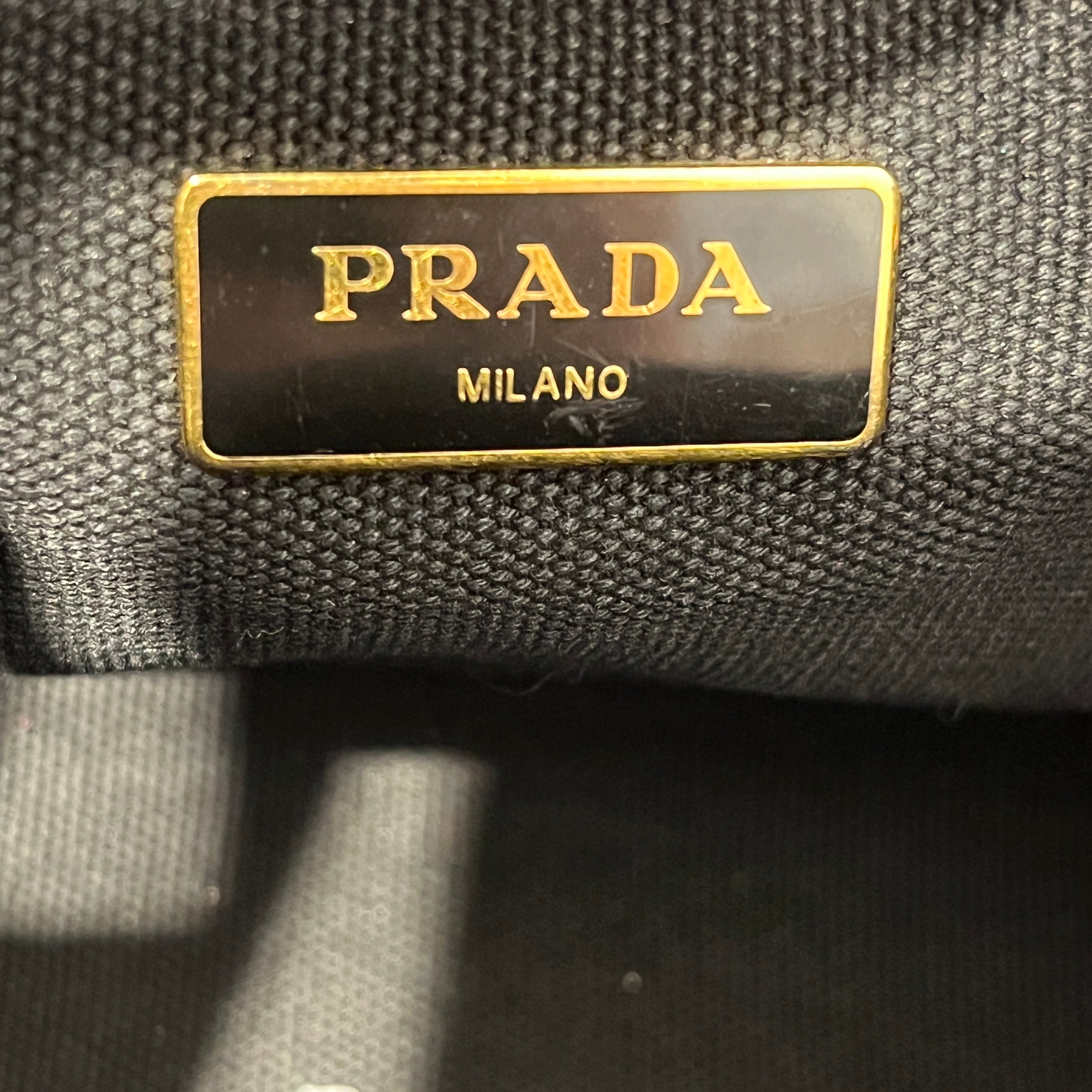 PRADA/Hand Bag/BLK/BLACK LEATHER view 4