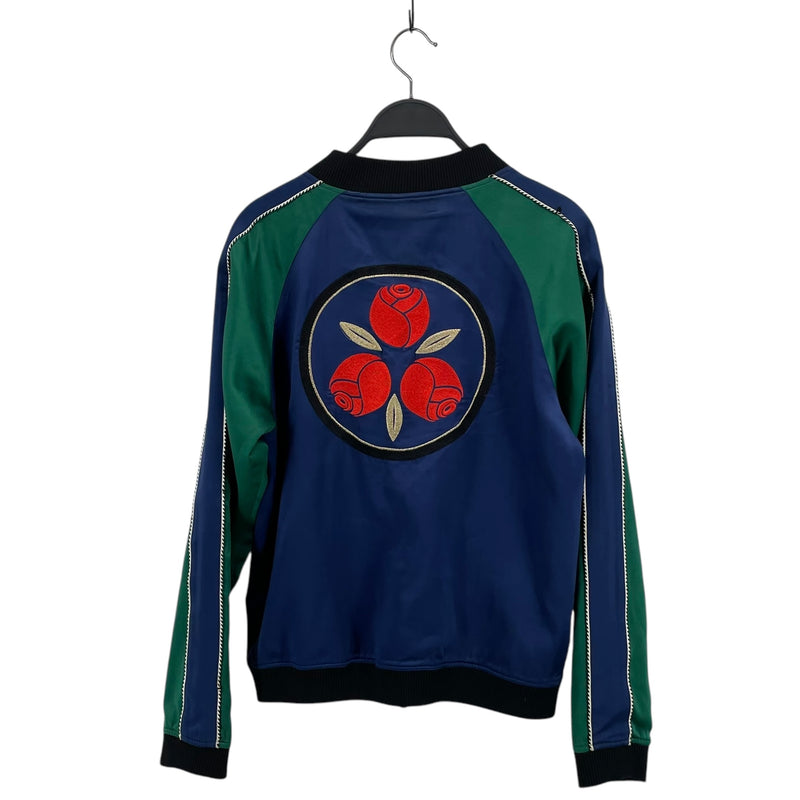 OPENING CEREMONY/Jacket/S/Silk/MLT/REVERSIBLE BLU/GRN TO BLK