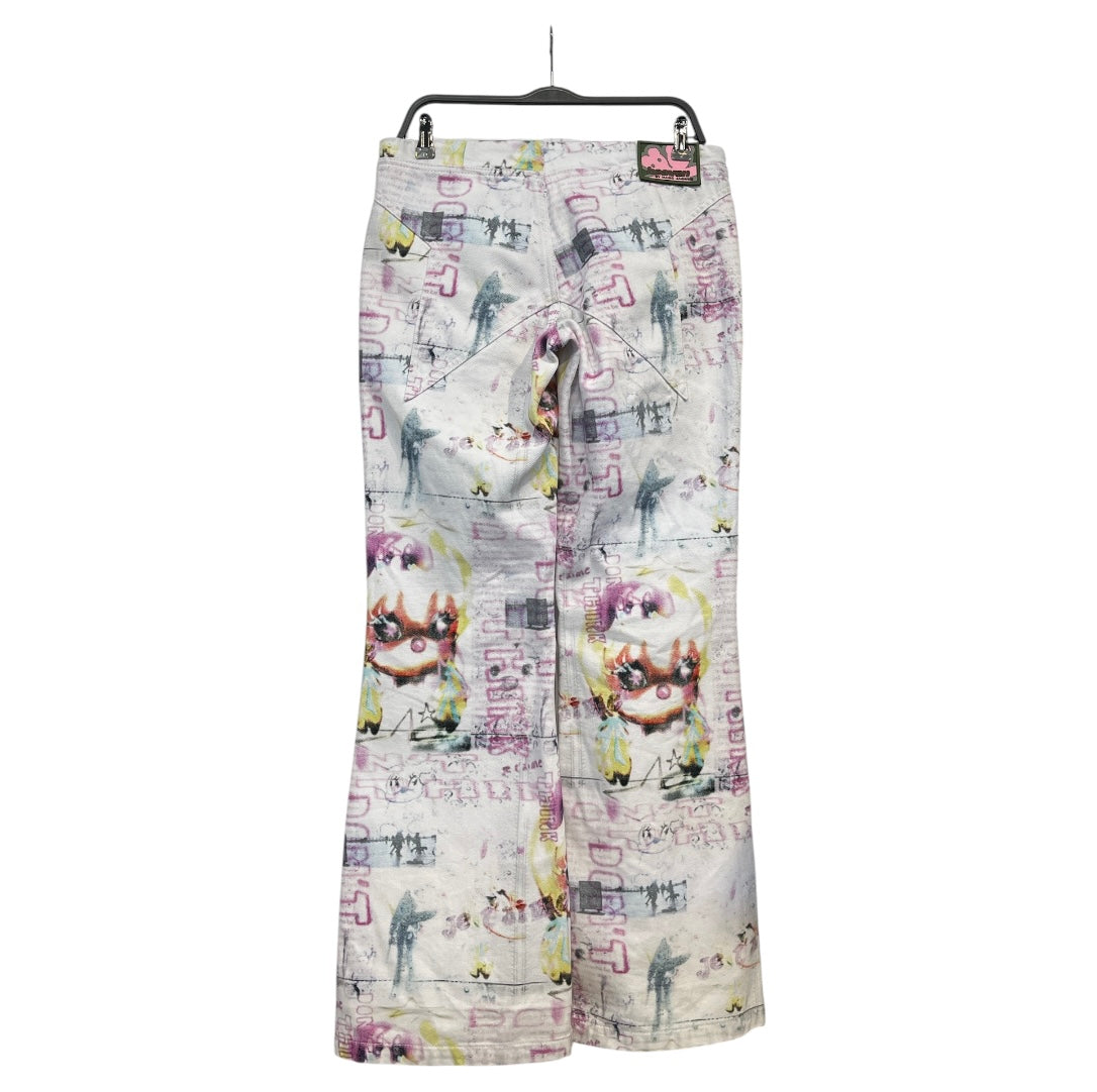 Heaven By Marc Jacobs/Bootcut Pants/M/All Over Print/Cotton/WHT/GRAFFIT AOPB view 2