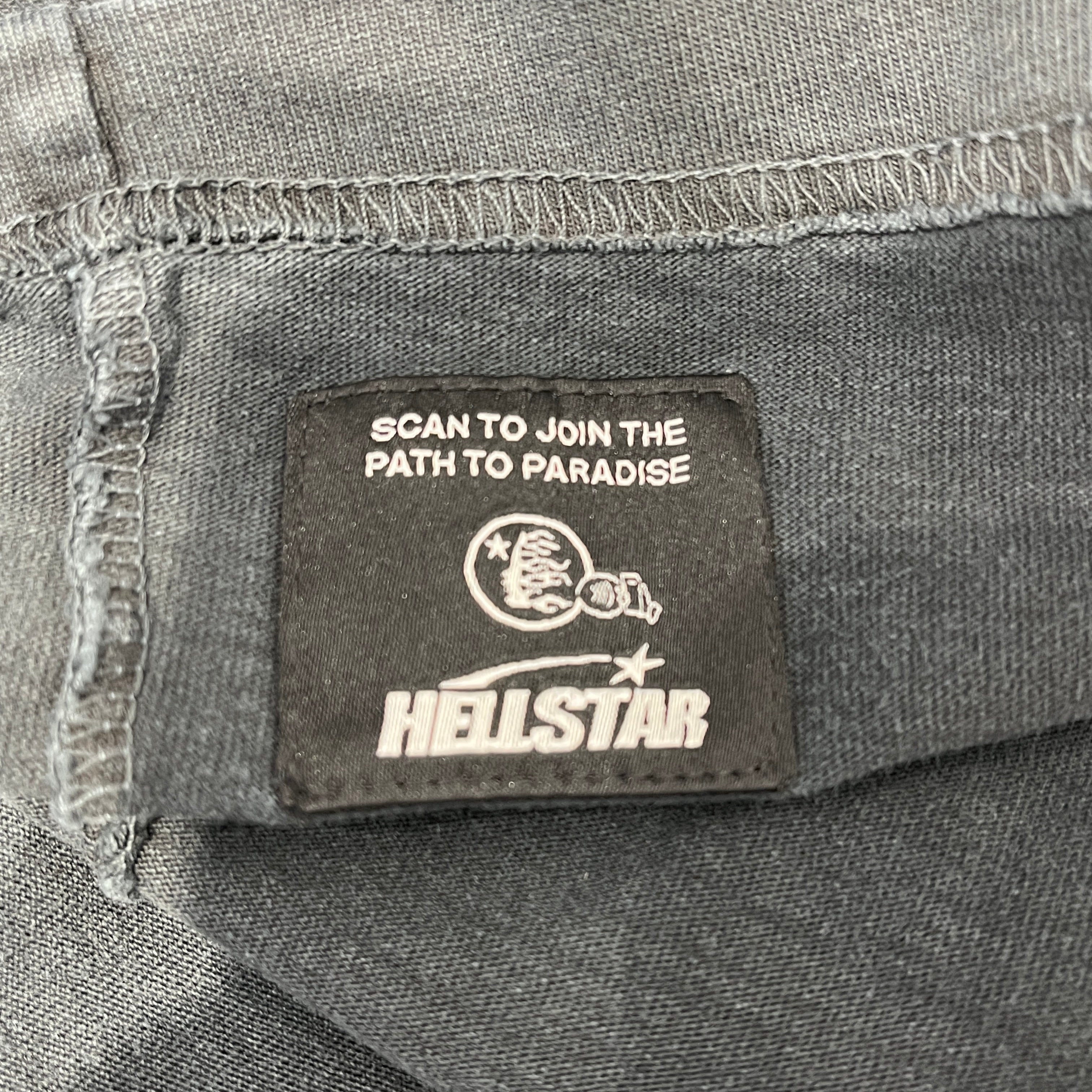 HELLSTAR/T-Shirt/S/Cotton/GRY/Graphic/CLASSIC GREEN LOGO view 4