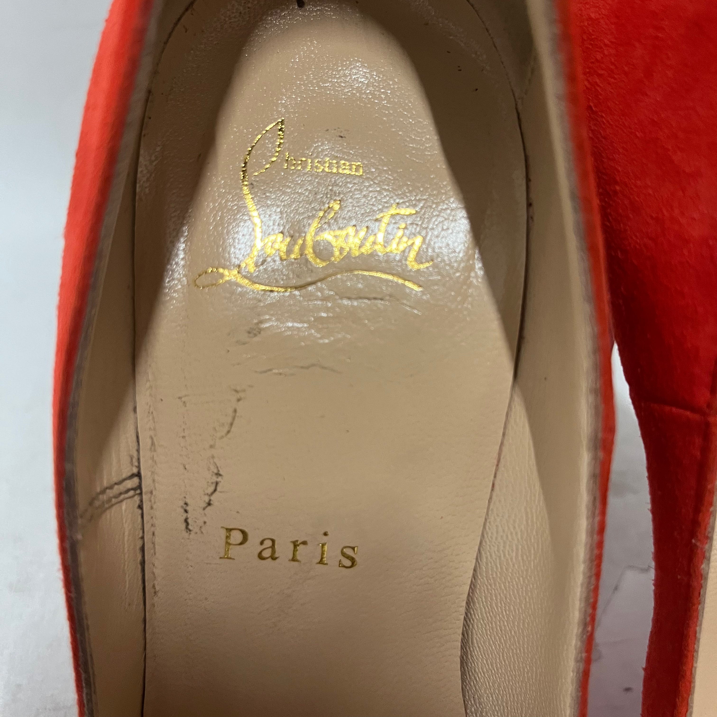 Christian Louboutin/Heels/EU 37/Suede/ORN/katie 120 view 4