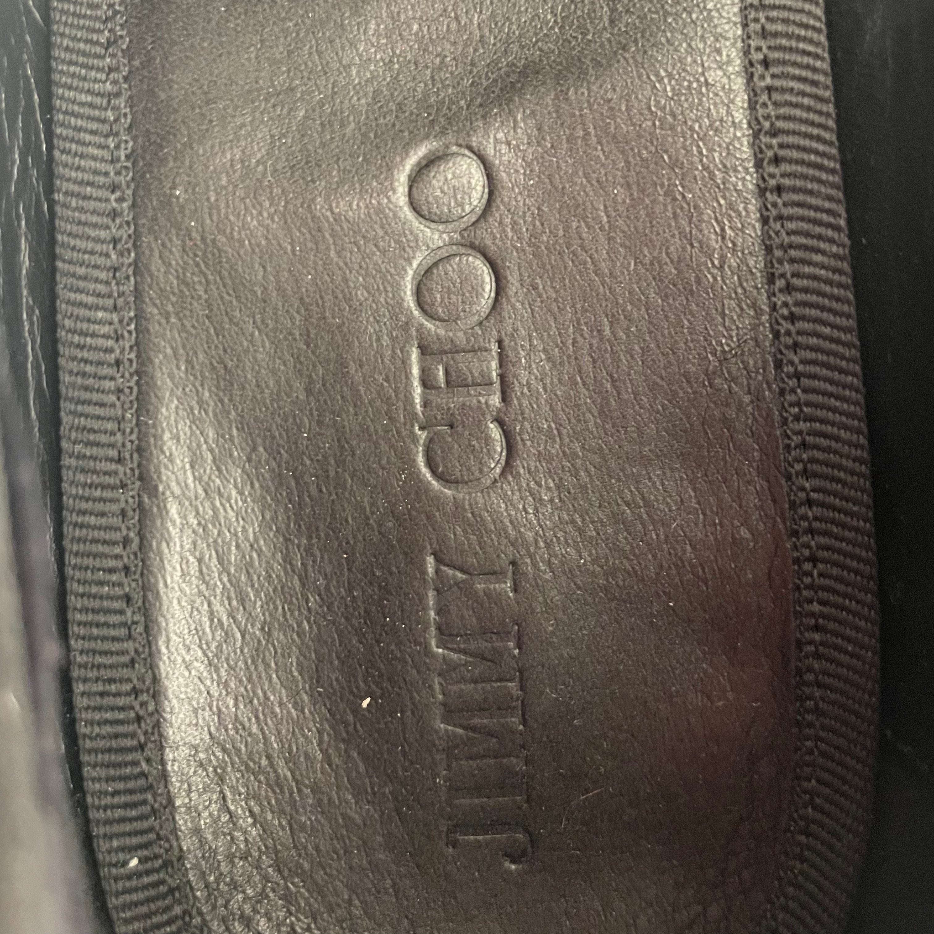 JIMMY CHOO/Loafers/US 9/Suede/BLK/FOXLEY TASSEL view 3