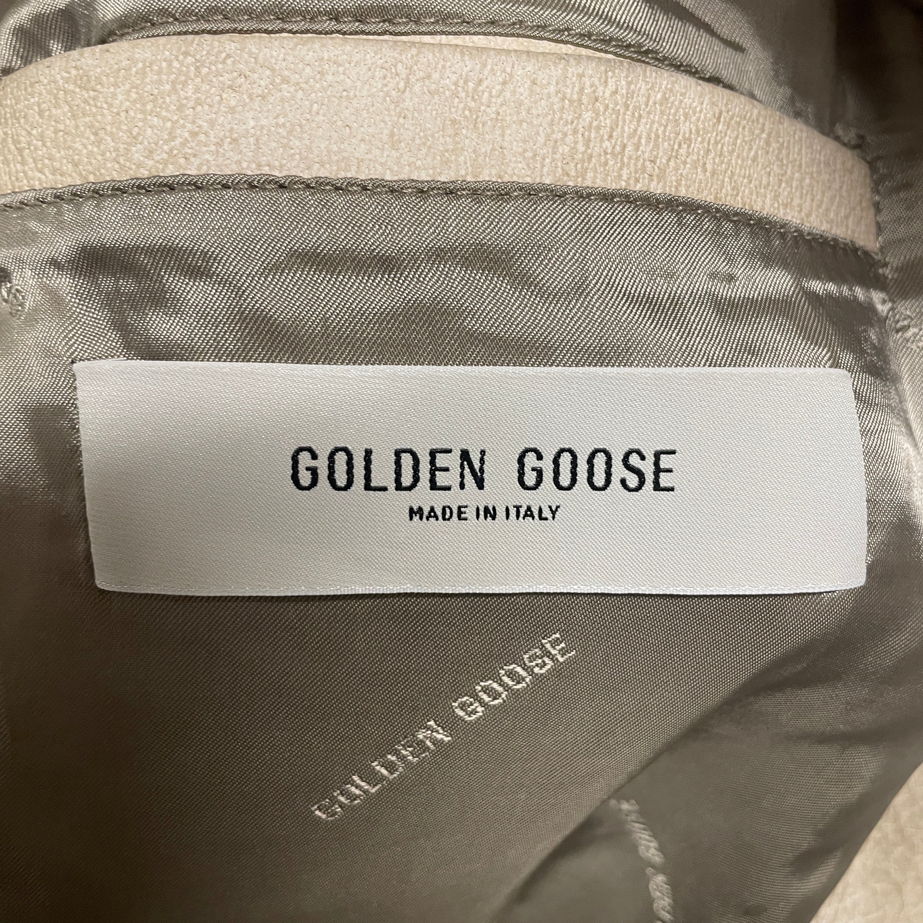 GOLDEN GOOSE/Leather Jkt/M/Leather/BEG/buffalo leather/slver hardware view 3