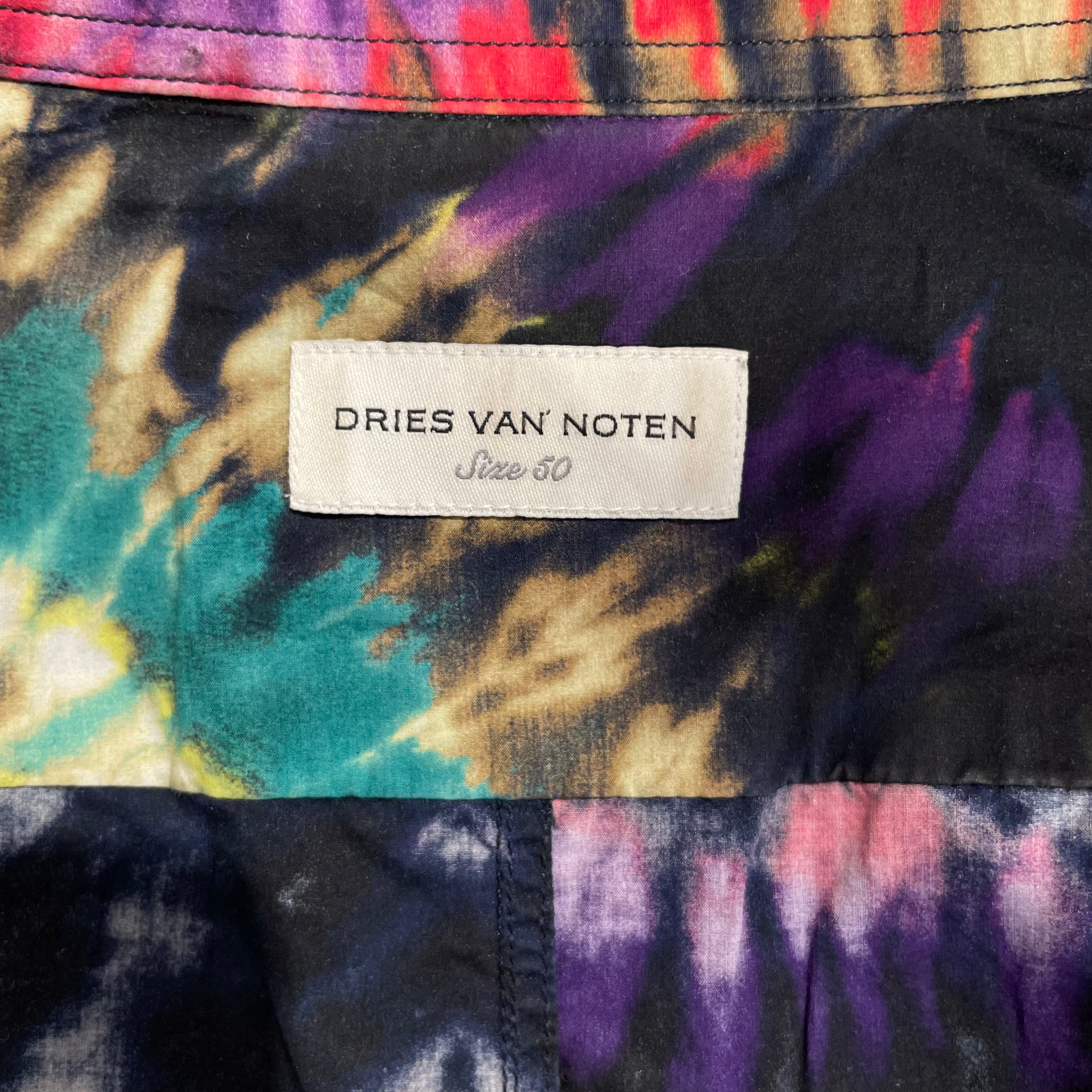 DRIES VAN NOTEN/LS Shirt/50/Cotton/MLT/All Over Print/TIE DYE view 4