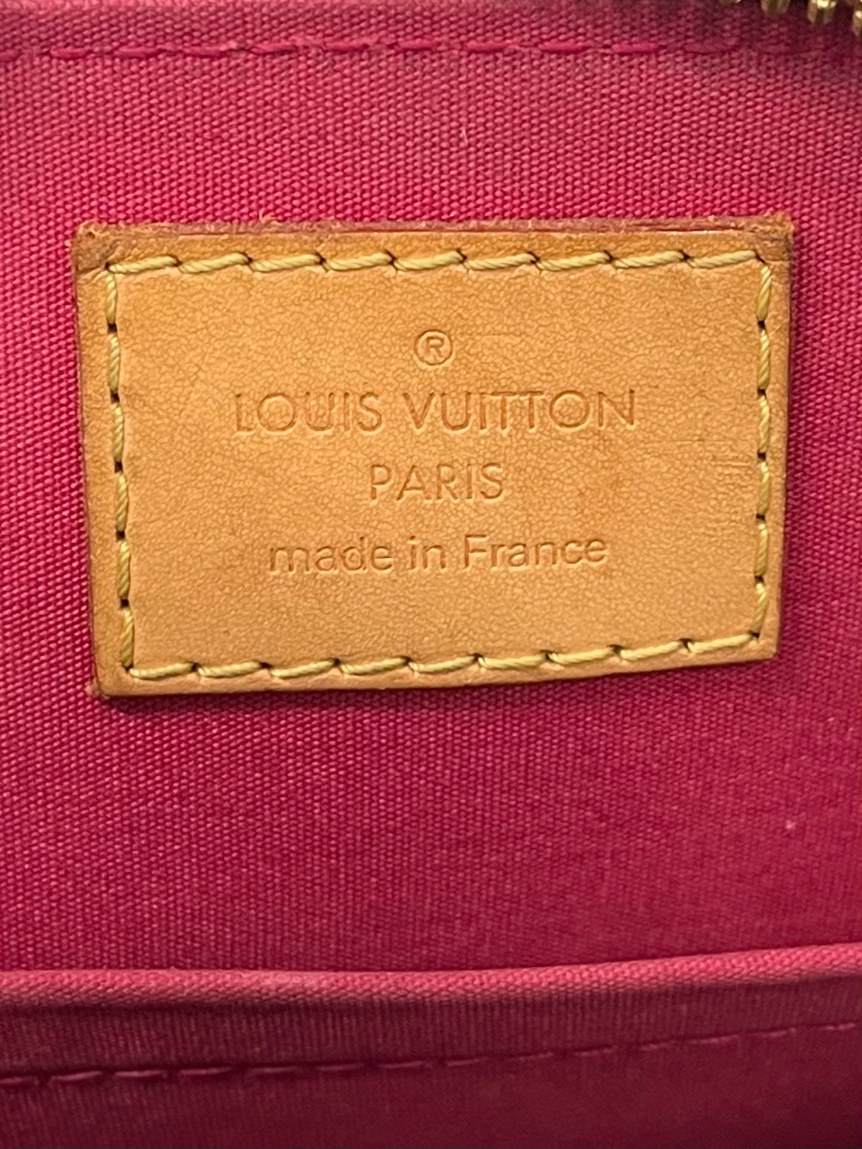 LOUIS VUITTON/Cross Body Bag/Monogram/Leather/RED/ALMA view 3