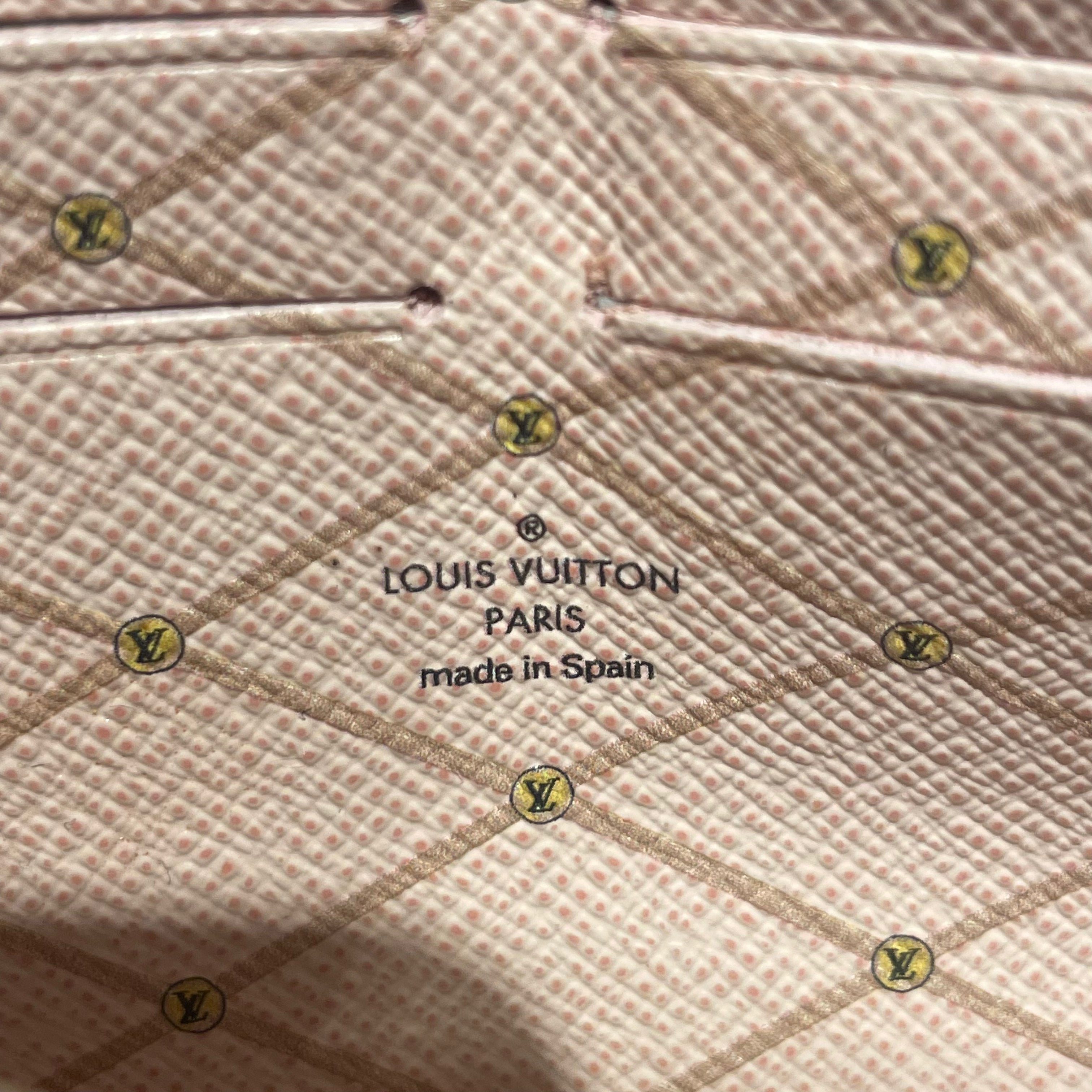 LOUIS VUITTON/Pouch/Monogram/Leather/WHT/damier azur summer trunk view 5
