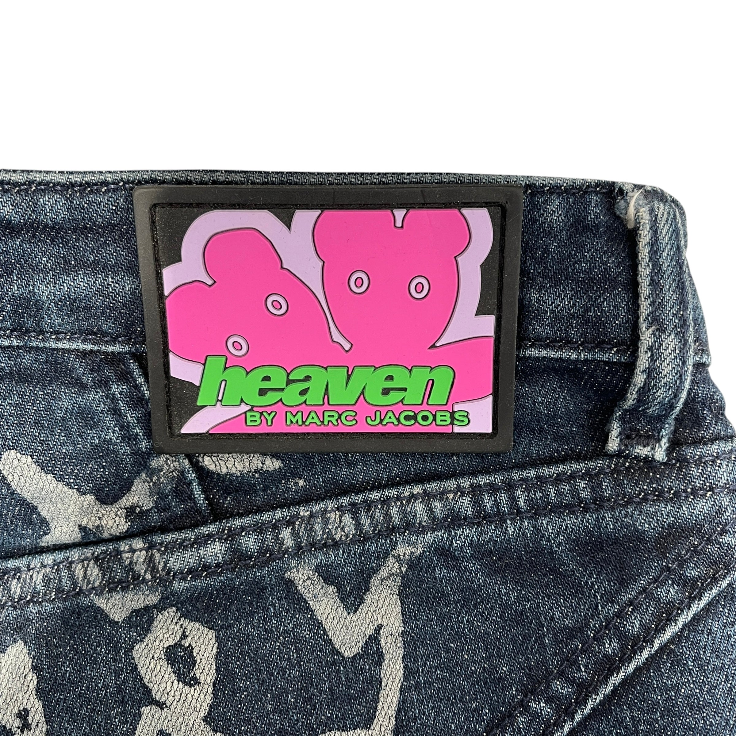 Heaven By Marc Jacobs/Skinny Pants/30/Graphic/Denim/BLU/floral print jeans view 4