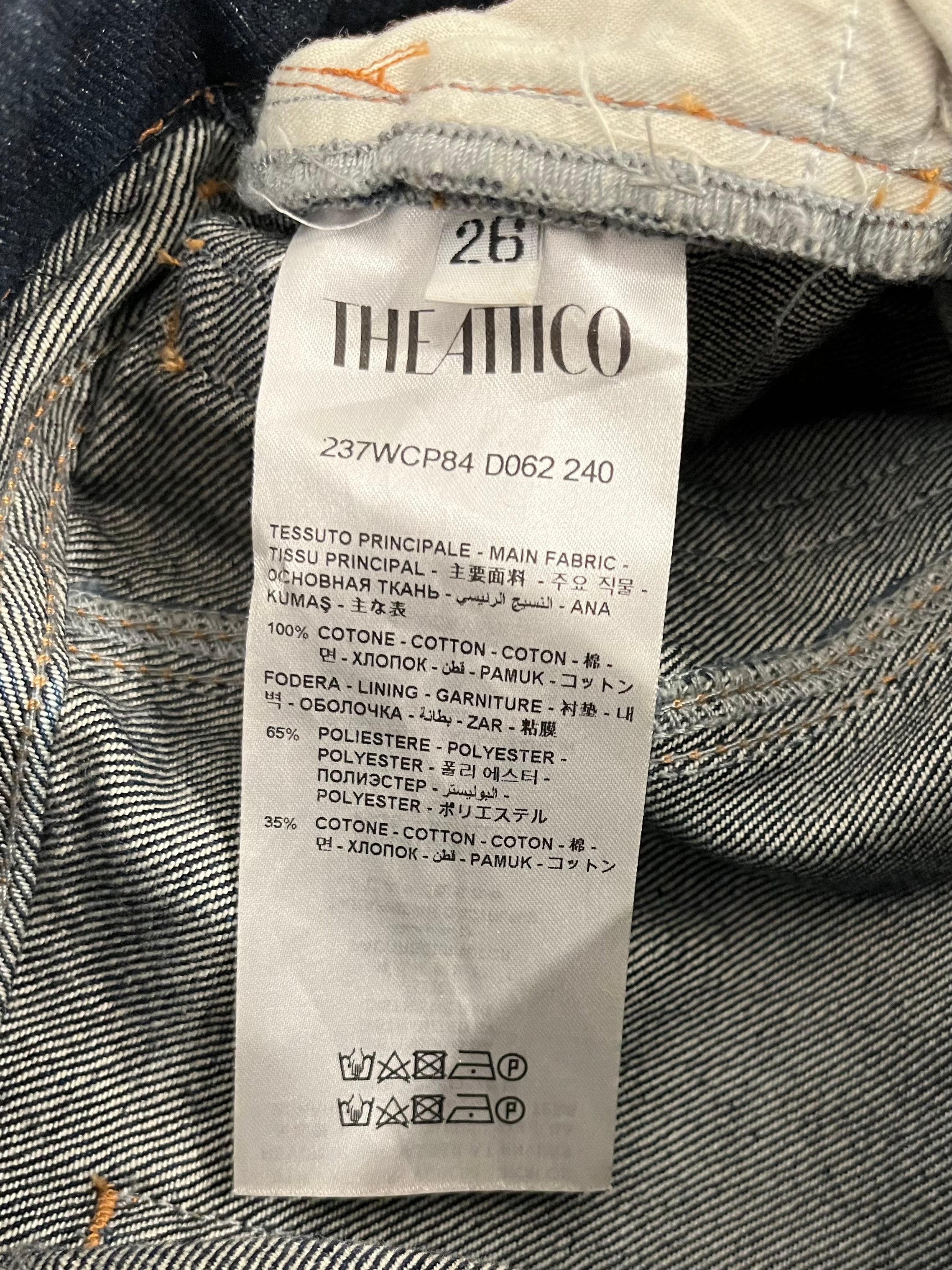 THE ATTICO/Cargo Pants/26/Denim/NVY/MULTI ZIP PKTS view 4