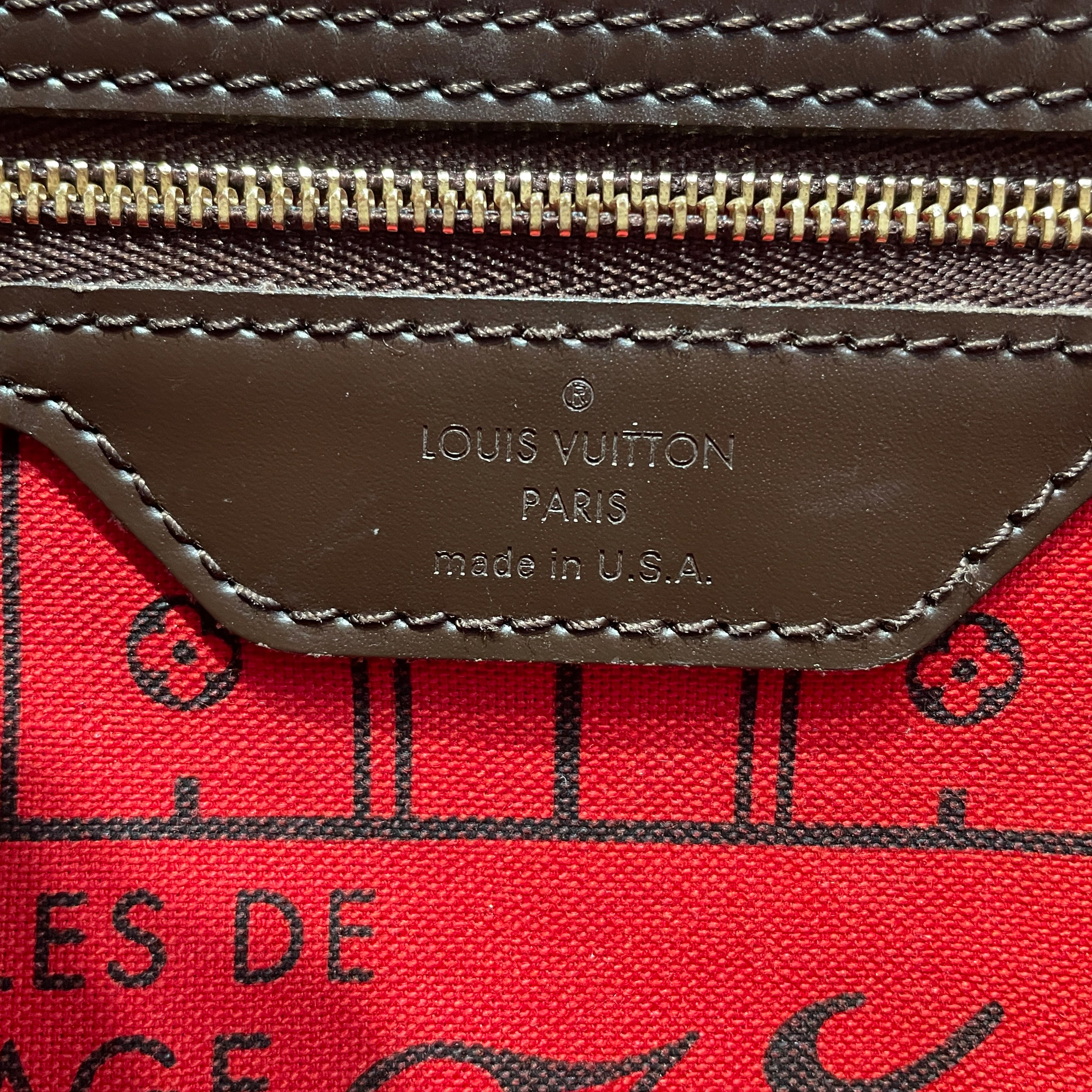 LOUIS VUITTON/Tote Bag/All Over Print/BRW/Nerverfull Damier Ebene As is view 3