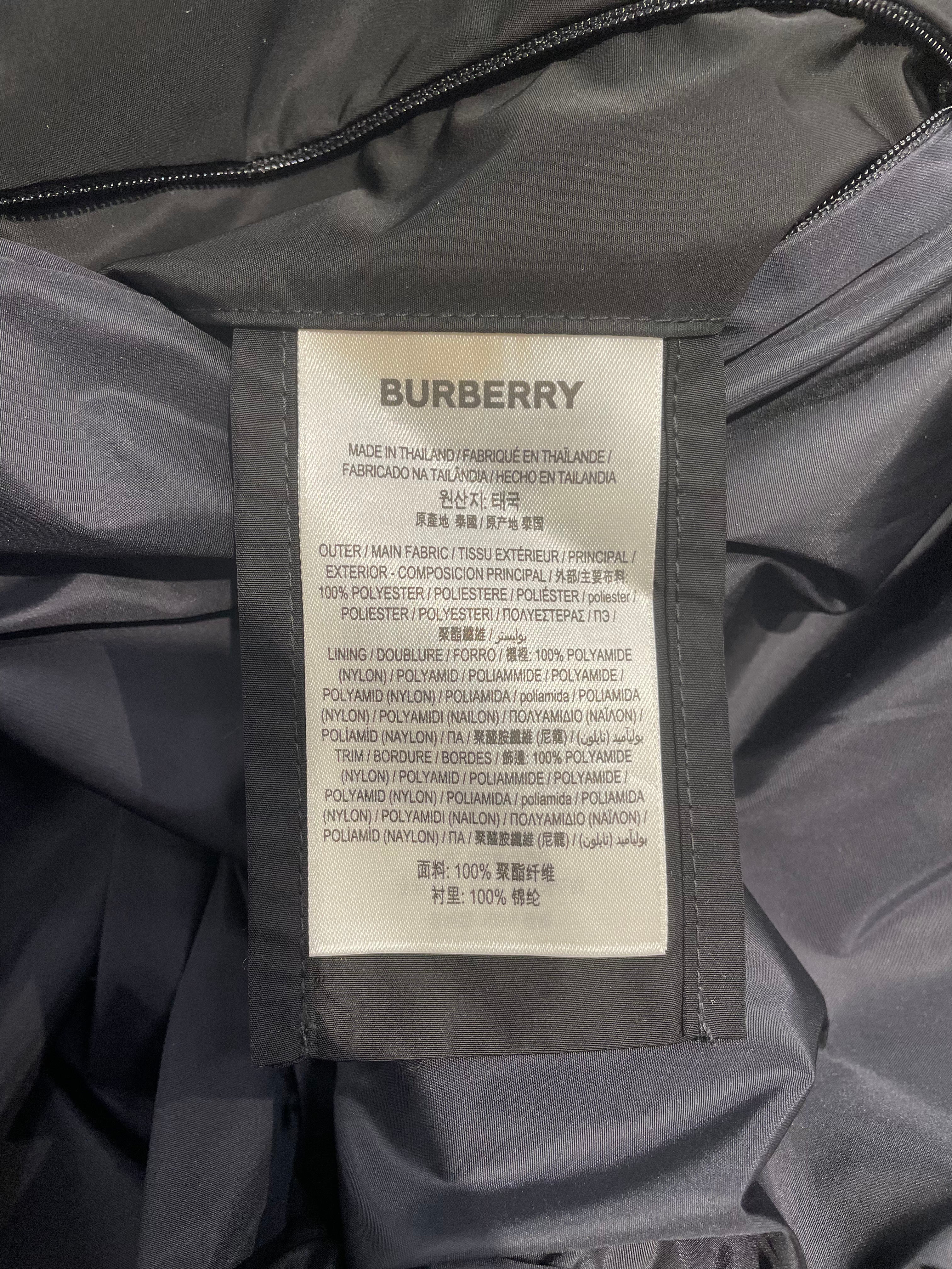 BURBERRY LONDON/Windbreaker/XXS/Nylon/BLK/SSENSE BURBERRY B ON BACK view 4