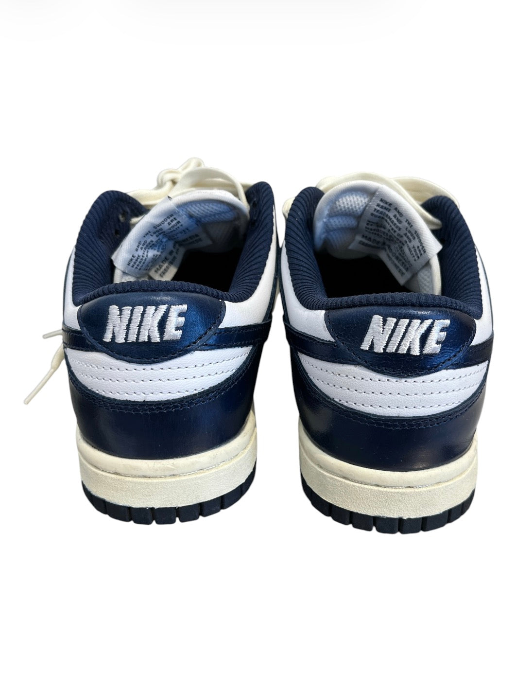NIKE/Low-Sneakers/US 6/Leather/NVY/navy/white dunks view 2
