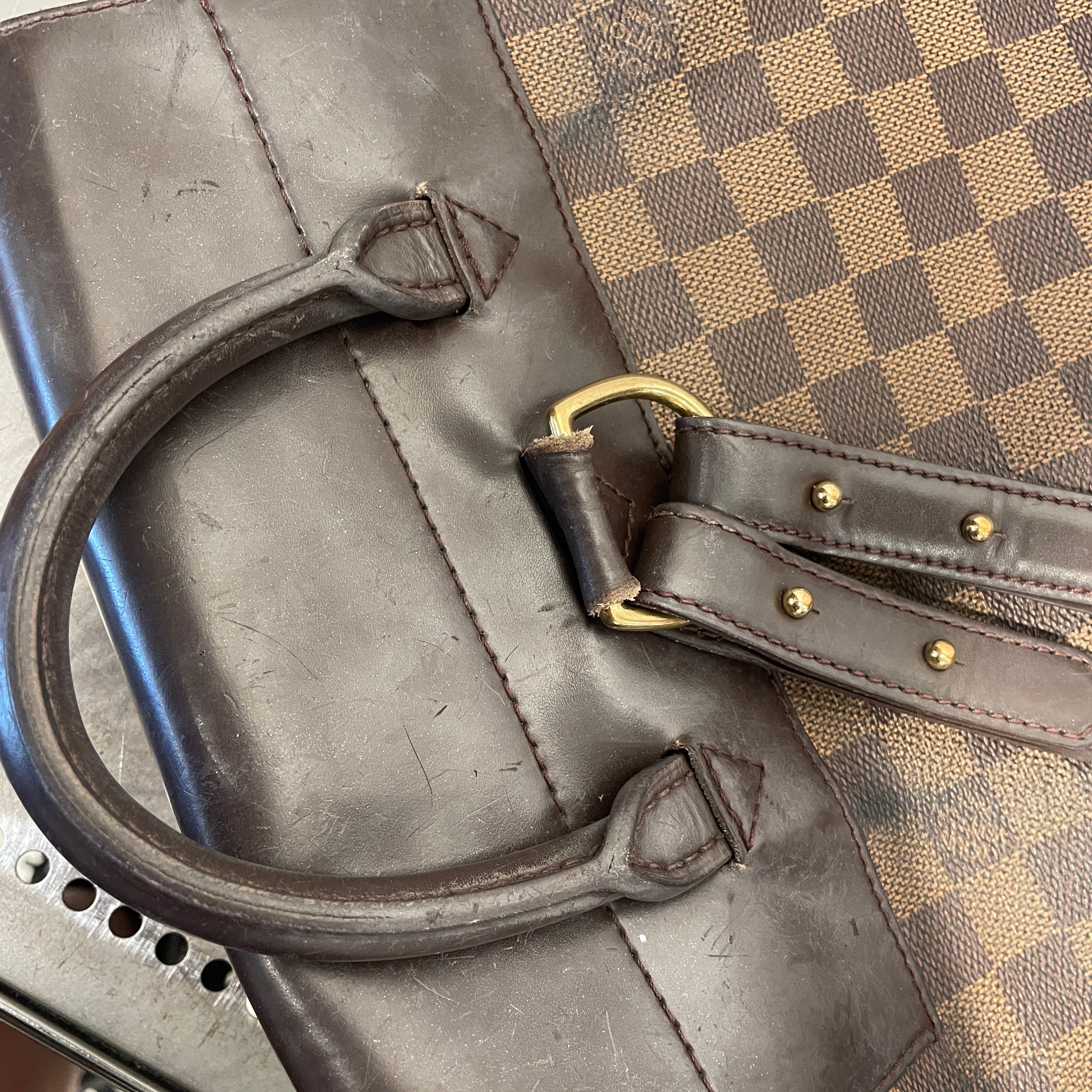 LOUIS VUITTON/Backpack/All Over Print/Leather/BRW/VINTAGE DAMIER SOHO BACKPACK view 5