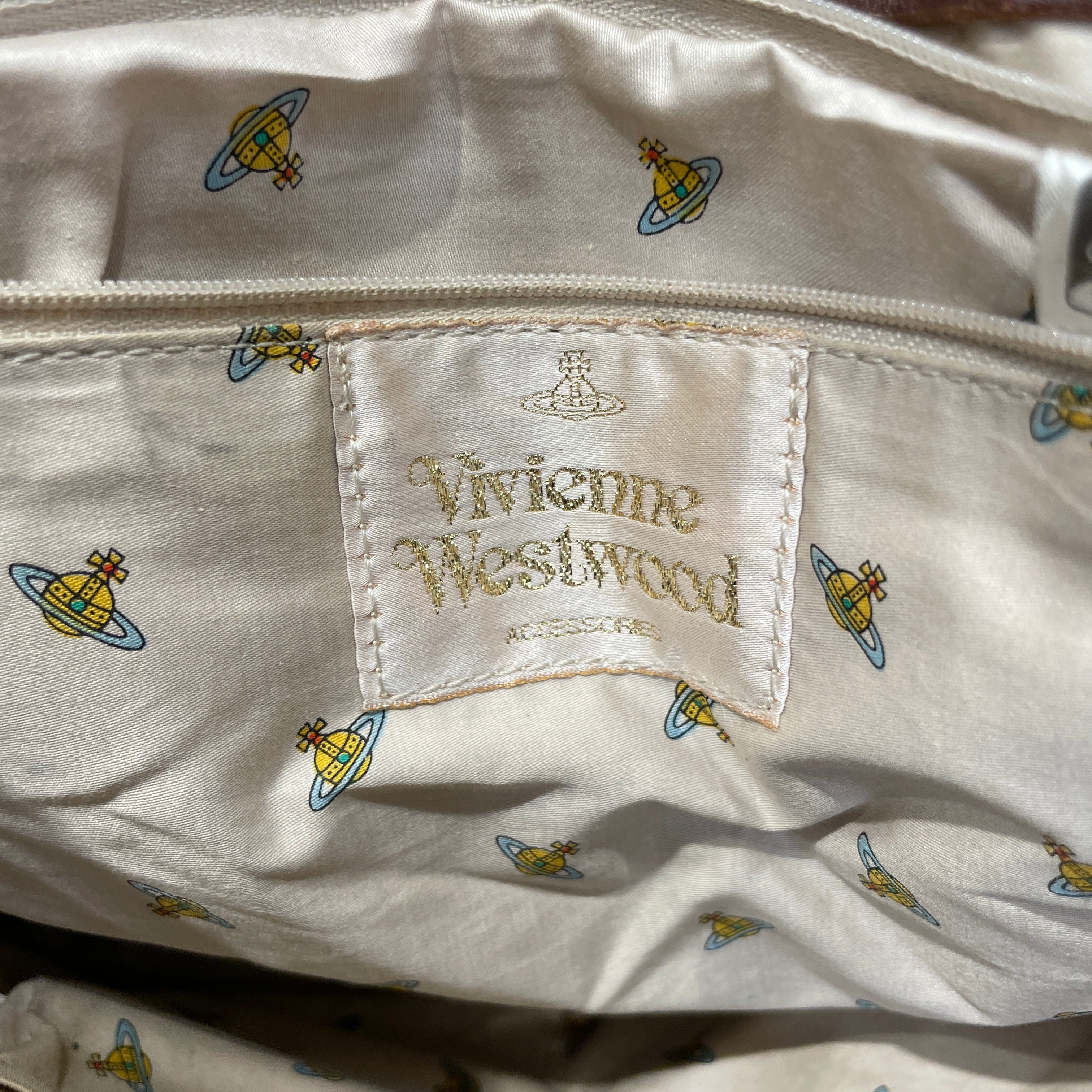 Vivienne Westwood/Tote Bag/Leather/BRW/ view 4